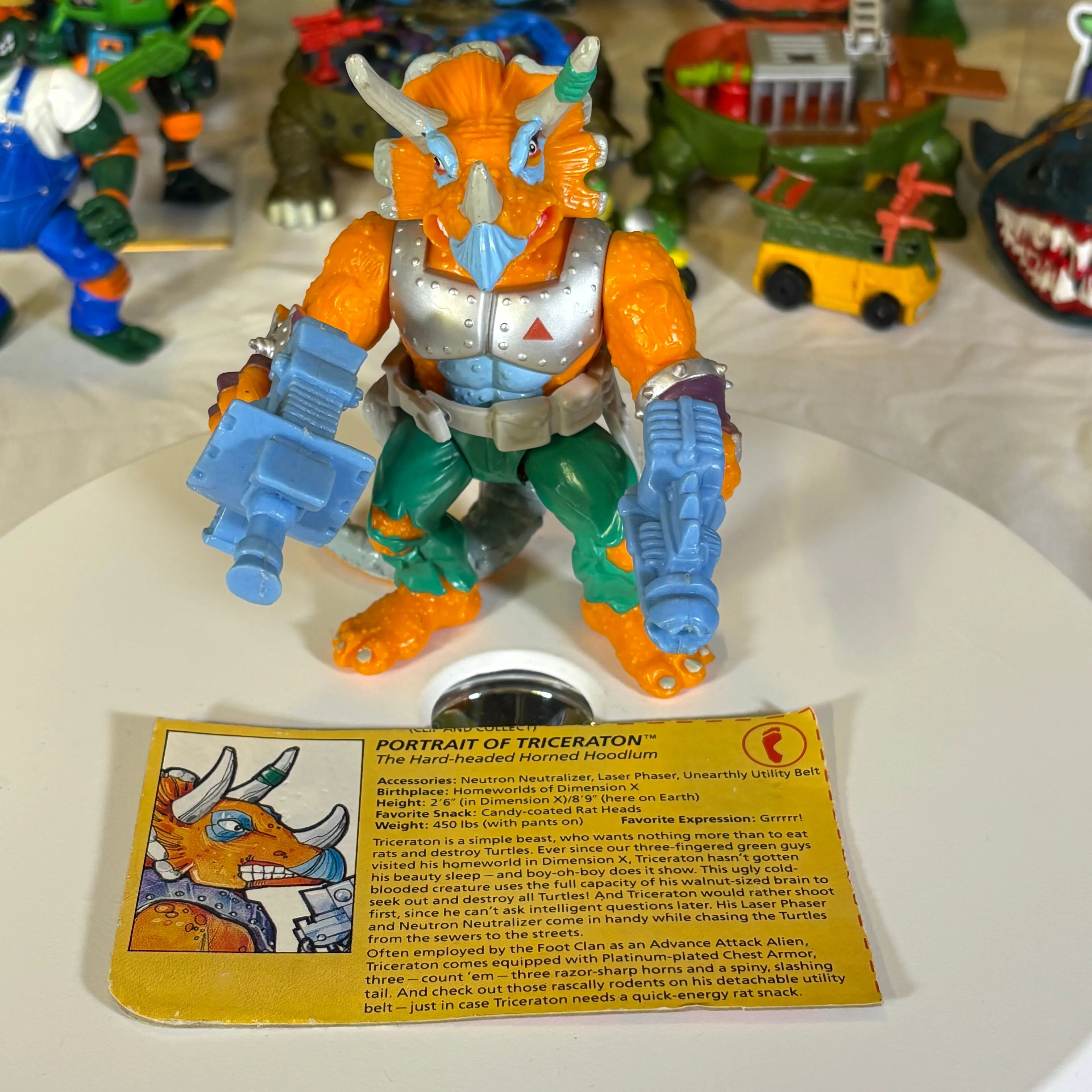 Product image for TMNT Triceraton Complete UNBROKEN Tail
