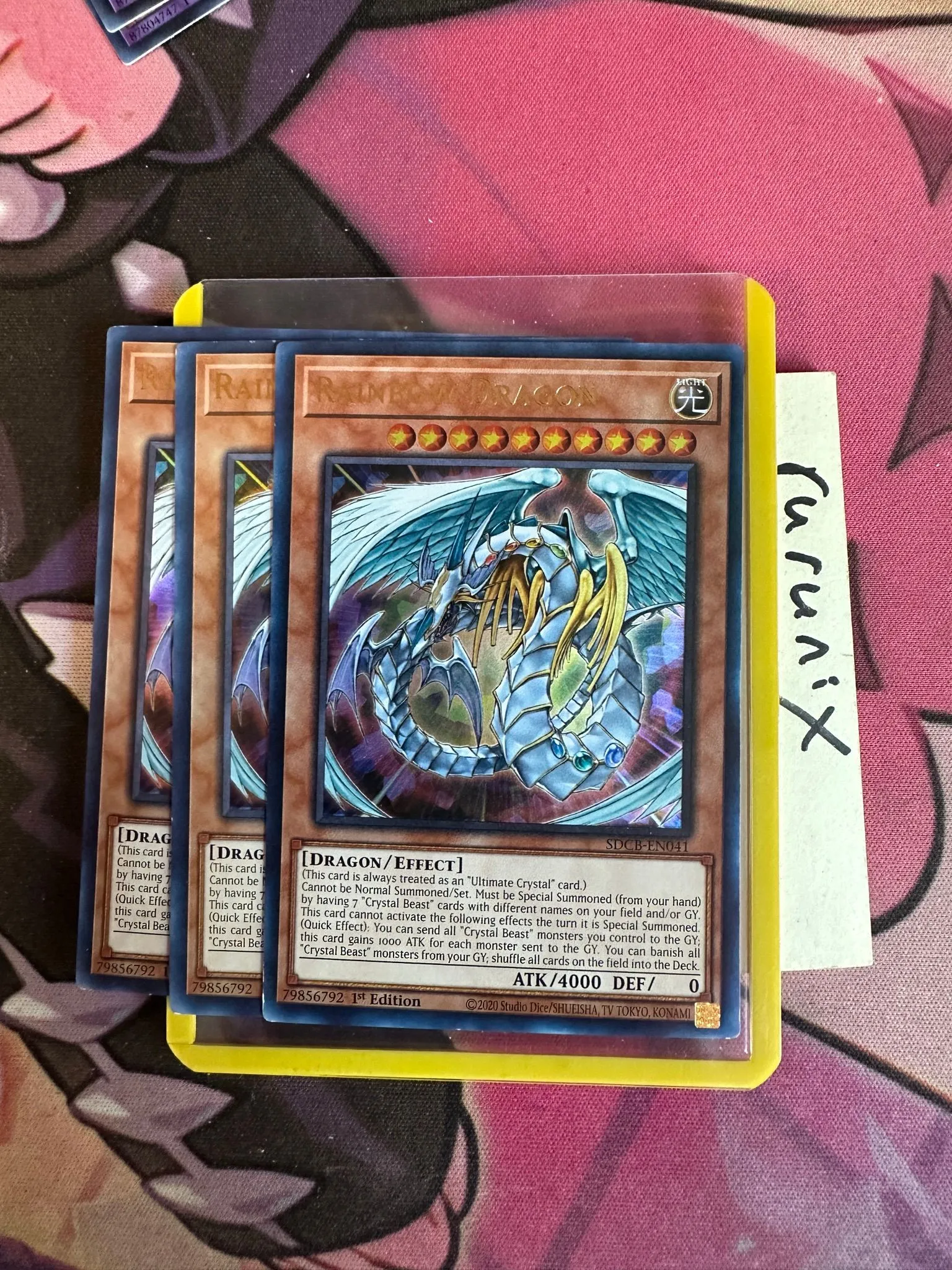 3x NM- Yugioh Rainbow Dragon SDCB-EN041 Ultra Rare Structure Deck: Legend  of the Crystal Beasts (SDCB)  Whatnot: Shop, Sell, Connect