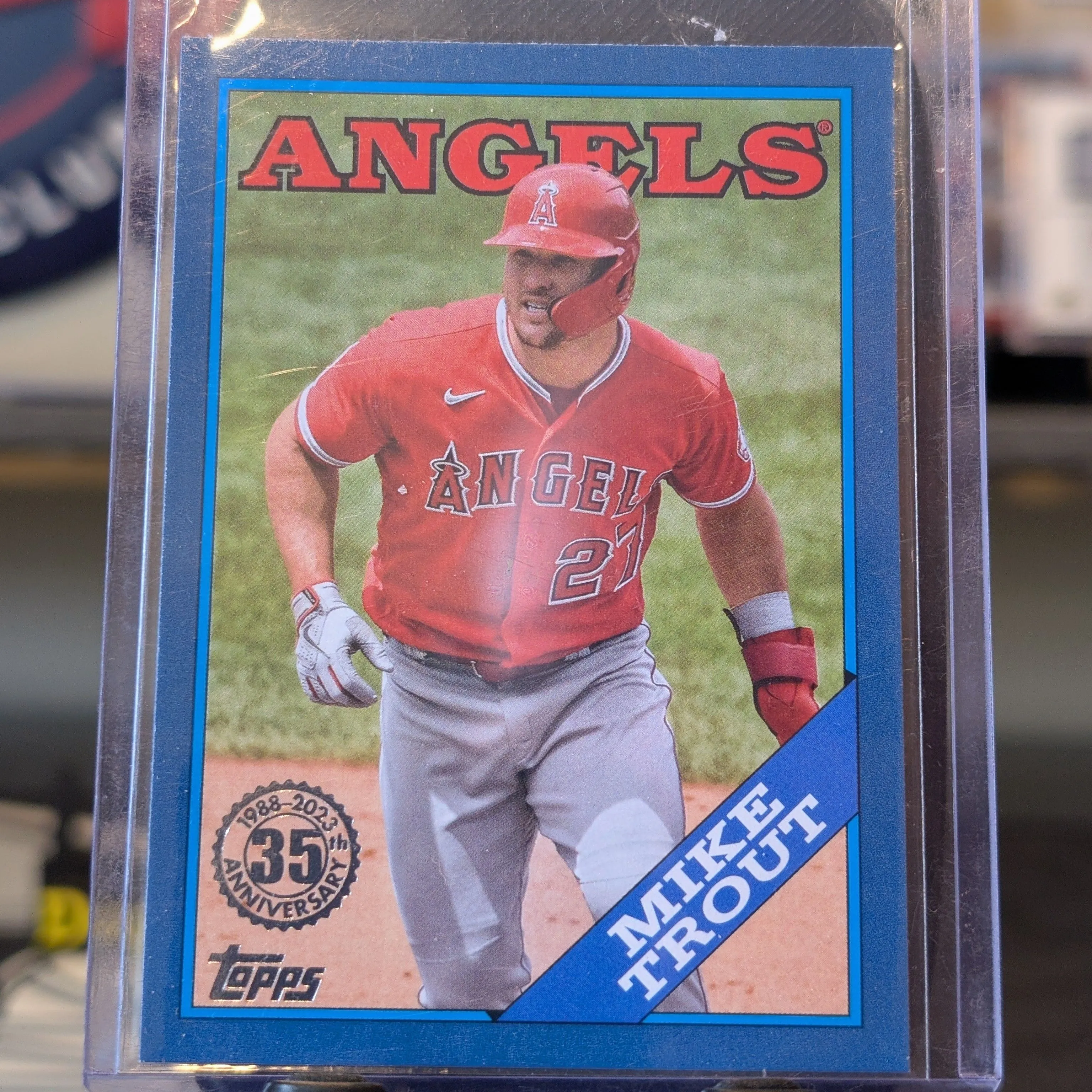 Product image for 2023 Mike Trout Topps 35th anniversary Blue