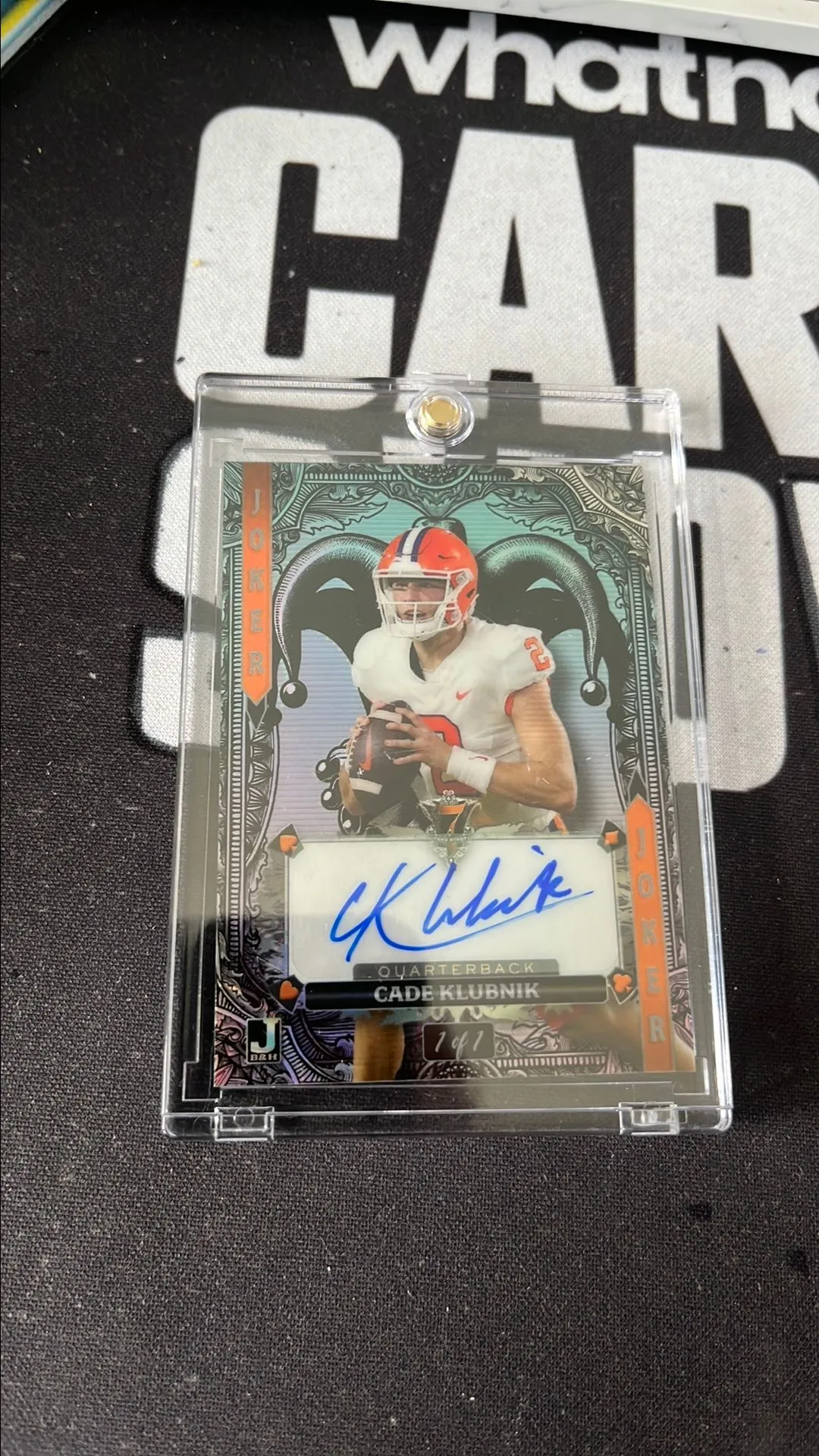 Product image for Wild card joker auto 1 of 1 Cade klubnik
