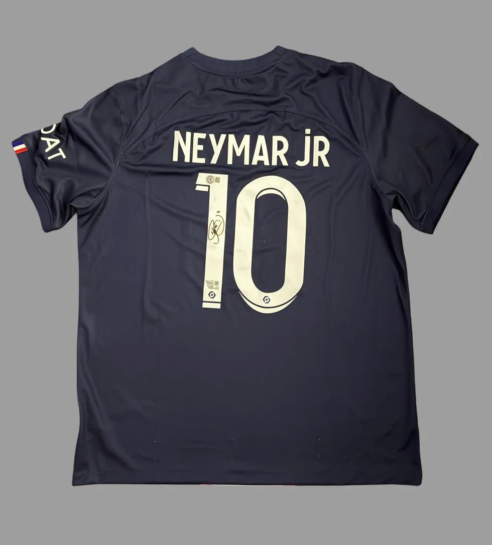 Product image for Signed Neymar Jr. PSG Jersey | Double Cert - Authenticated by Fanatics & Beckett