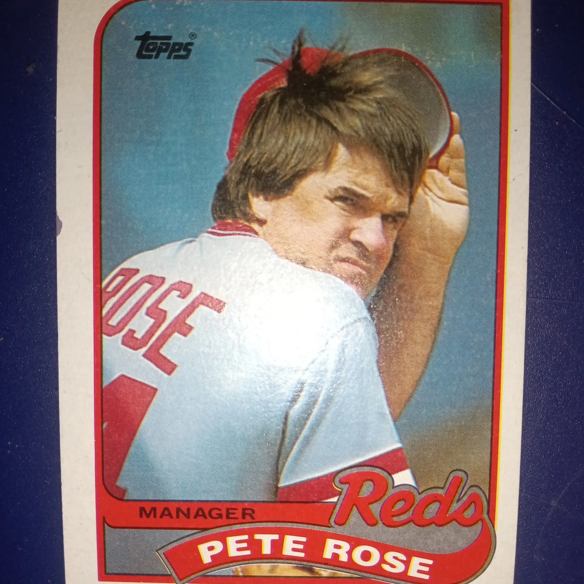 rare pete rose cards 1987 Topps Pete Rose Cincinnati Reds #393 Baseball Card