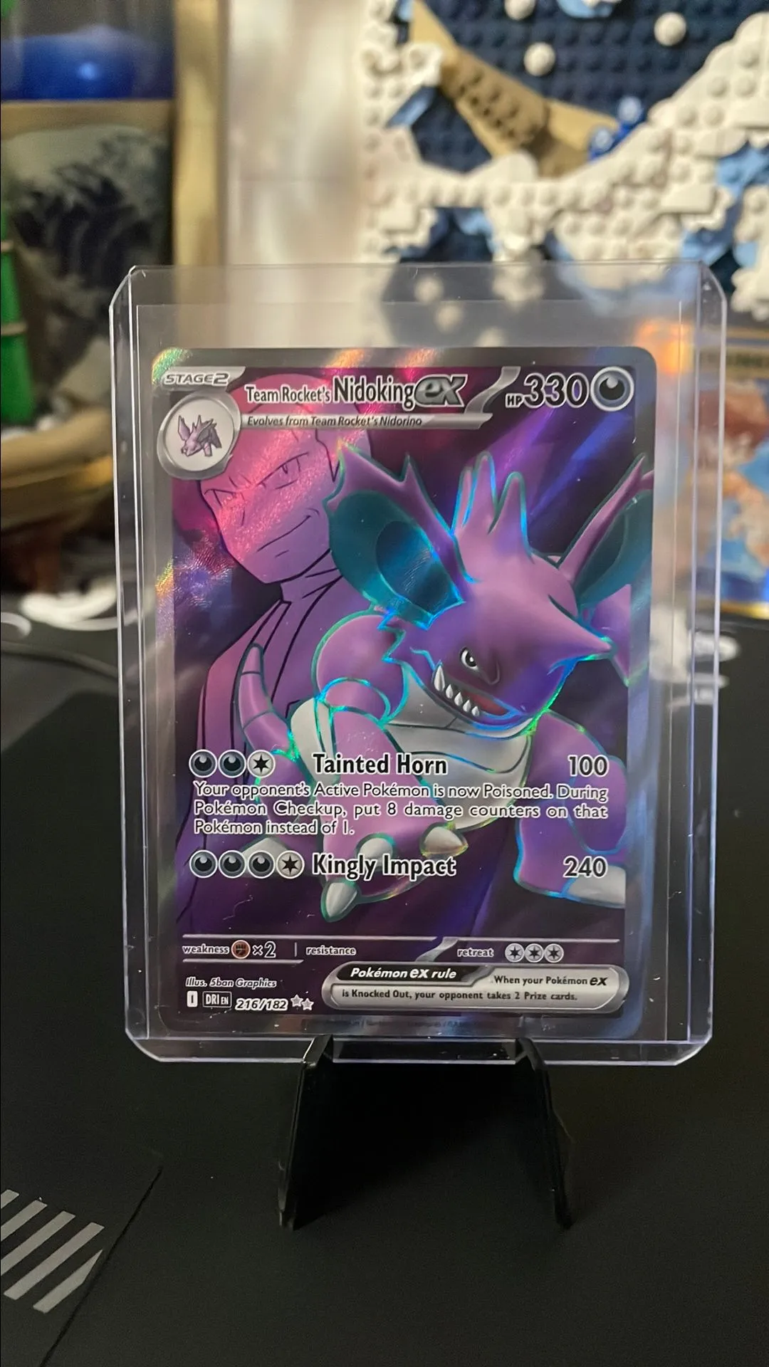 Product image for Team Rocket's Nidoking EX - 216/182