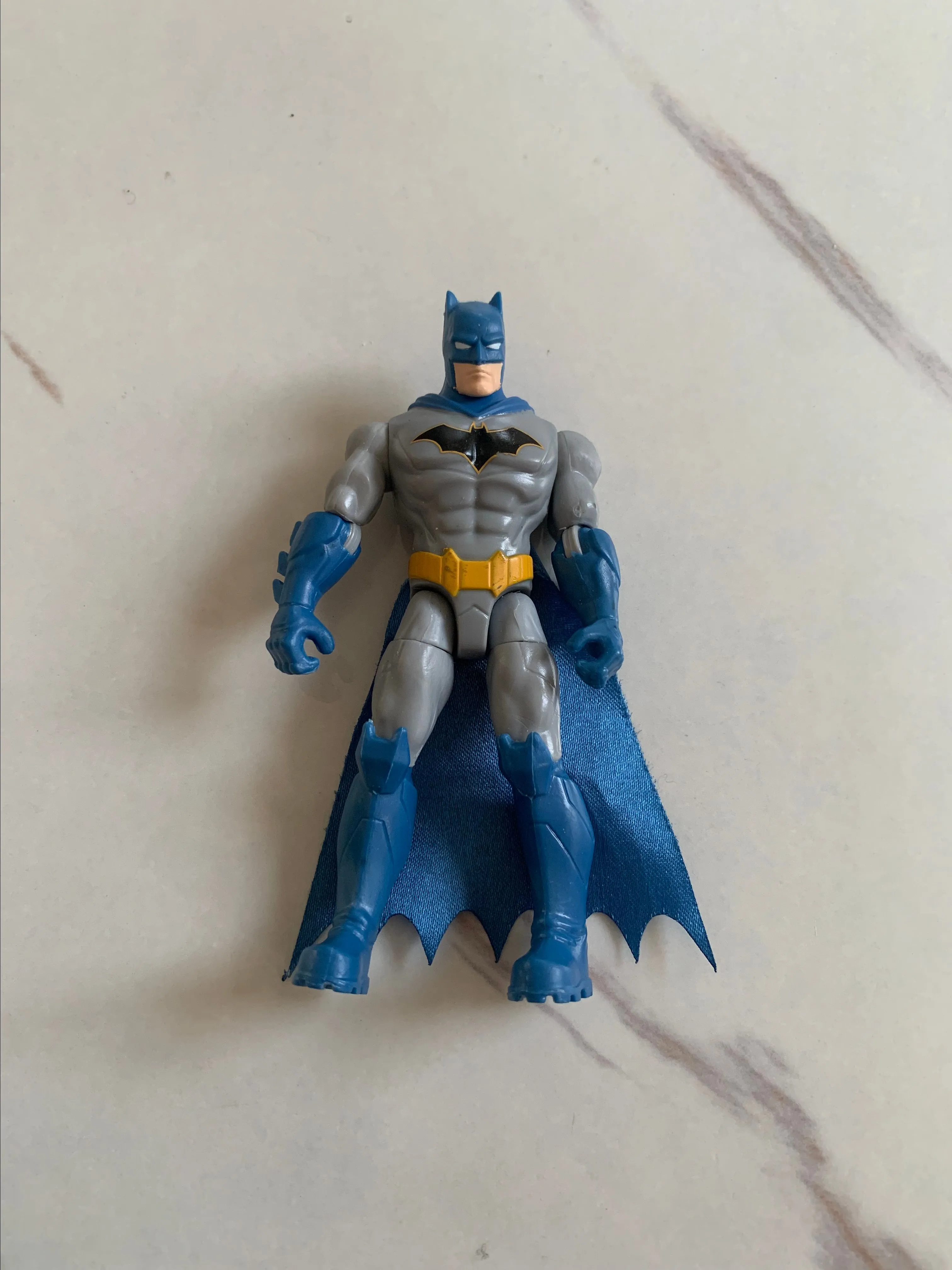 Product image for BATMAN SPIN MASTER DC COMICS OG Blue & Grey outfit 4” ACTION FIGURE -RARE-