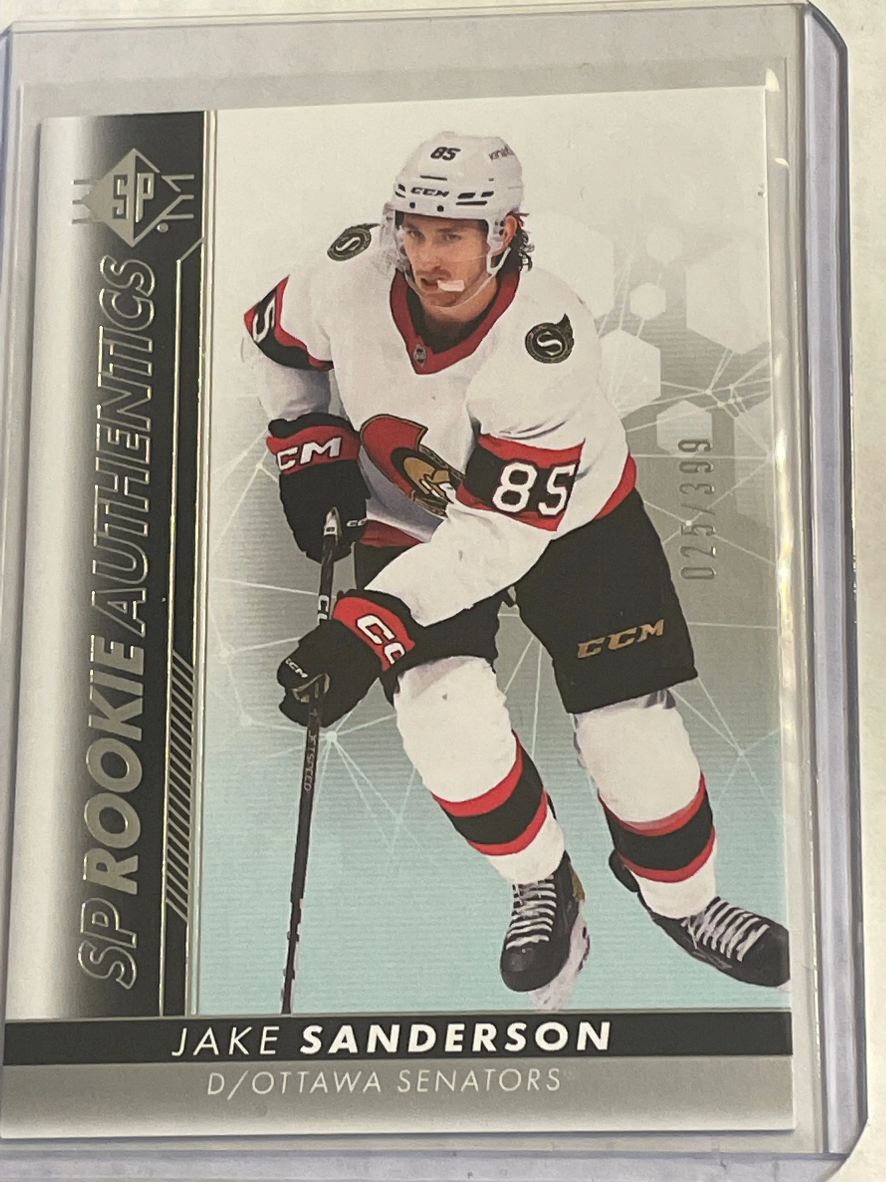 Product image for Jake Sanderson - Ottawa Senators - 2022-23 SP Rookie Authentic (104) /399