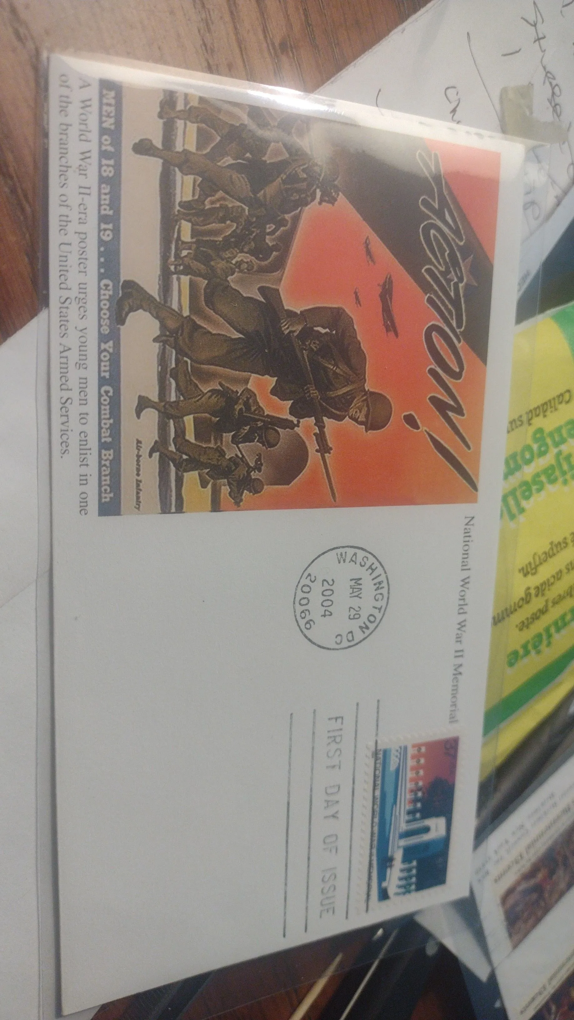 Product image for 2004 FDC national world war 2 memorial