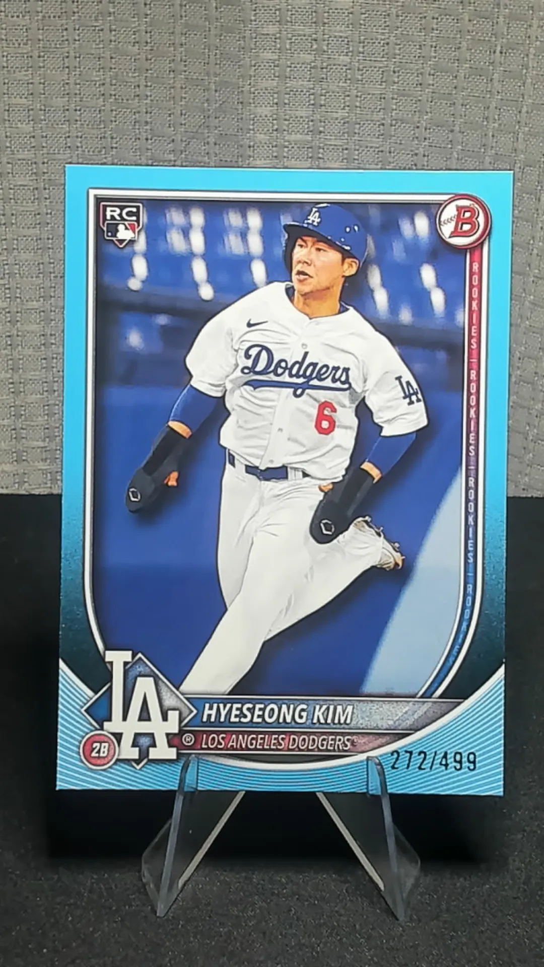 Product image for Hyeseong Kim 2025 Bowman Rookie Aqua /499