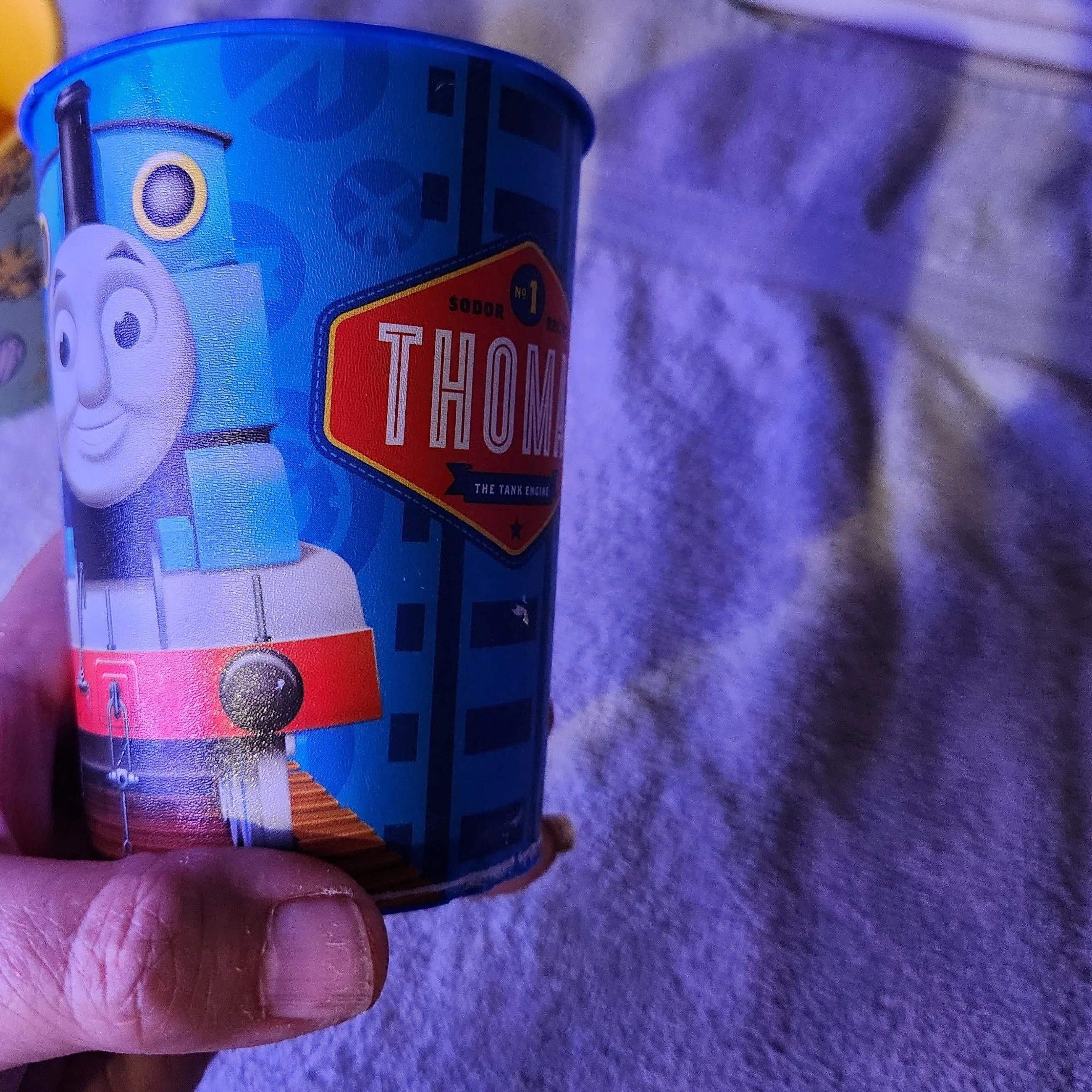Product image for 17. THOMAS THE TRAIN vintage plastic glass