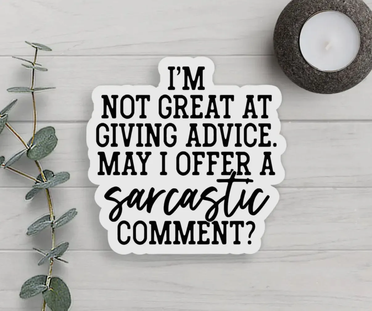 Product image for Sarcastic comment sticker