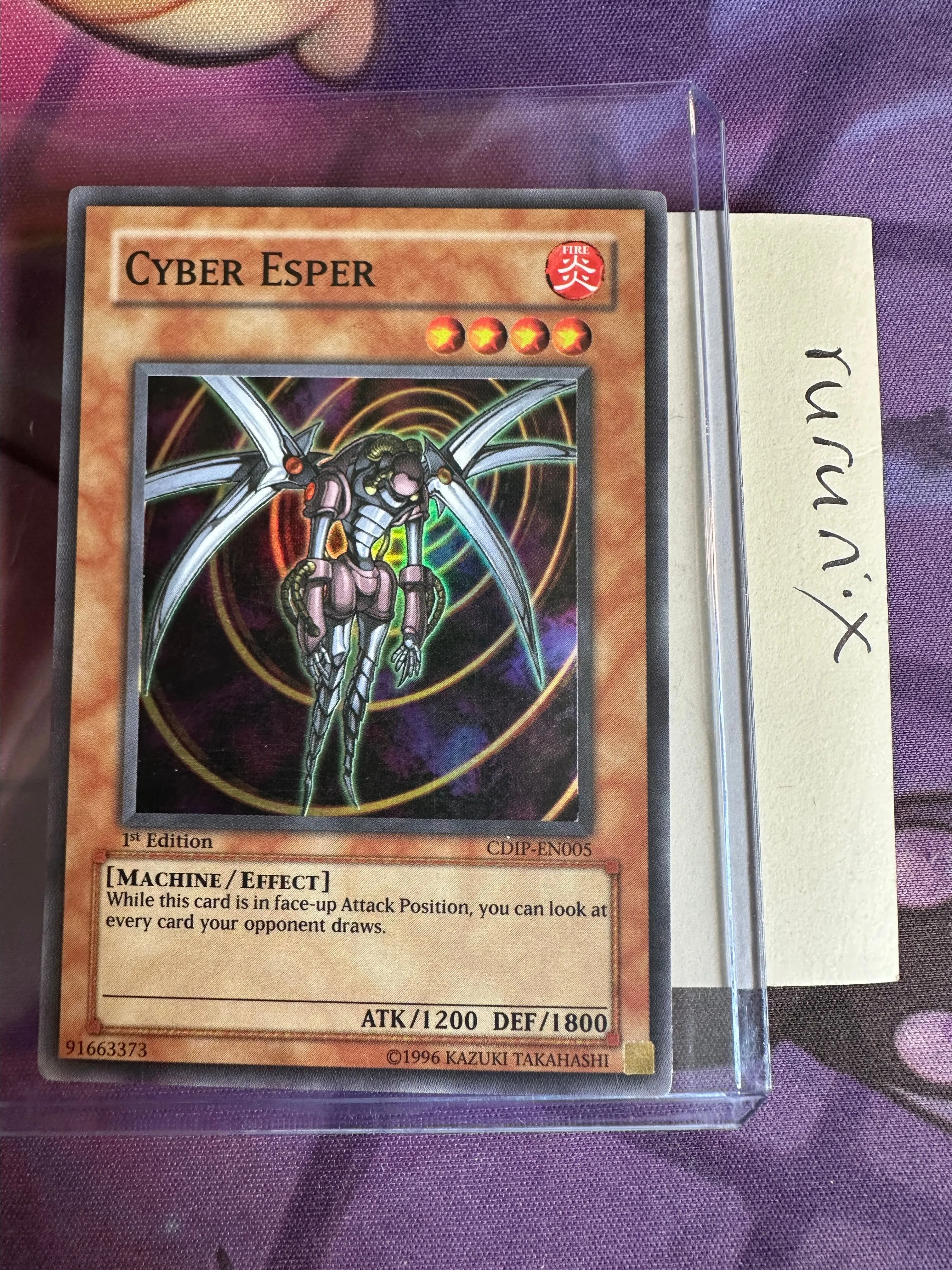 Yugioh 1st Edition MP Cyber Esper CDIP-EN005 Vintage Super Rare Cyberdark  Impact (CDIP)  Whatnot: Shop, Sell, Connect