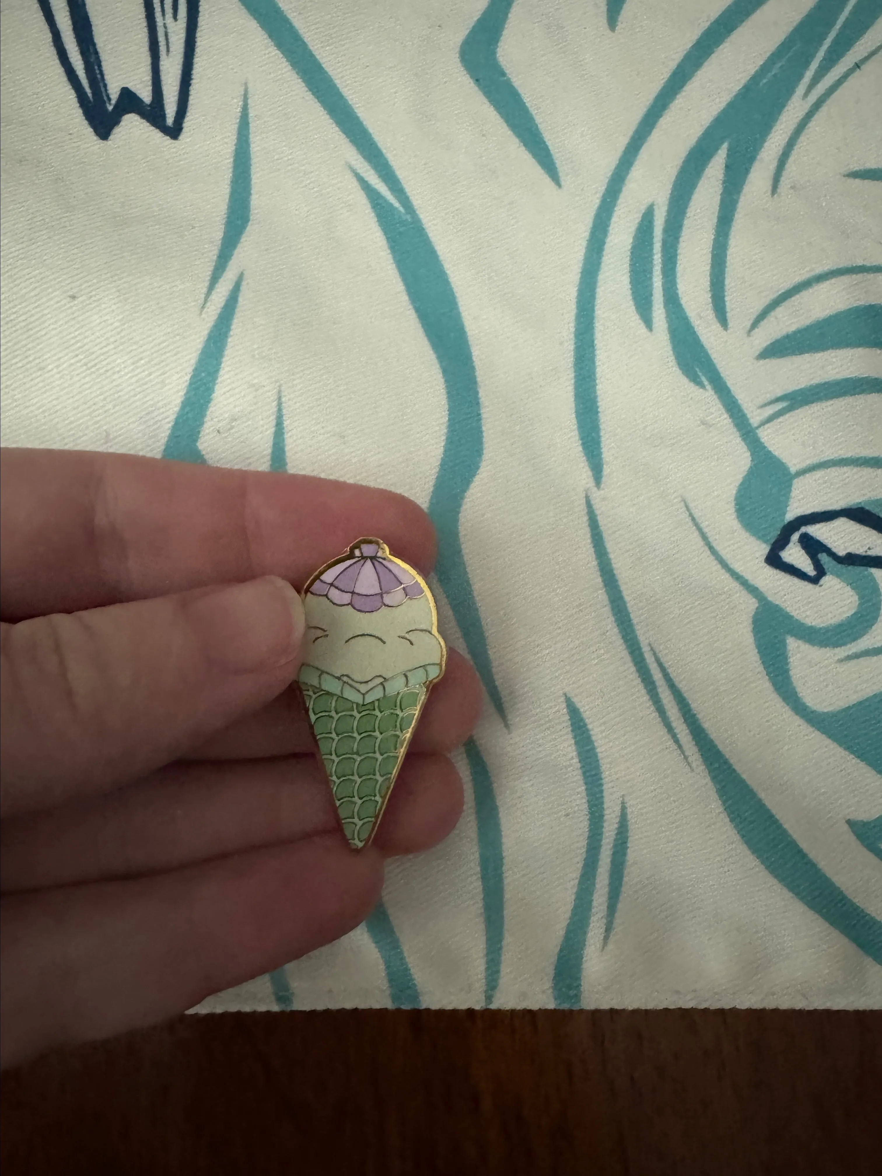 Product image for Loungefly Disney Princess Ice Cream Cone Little Mermaid Ariel Blind Enamel Pin