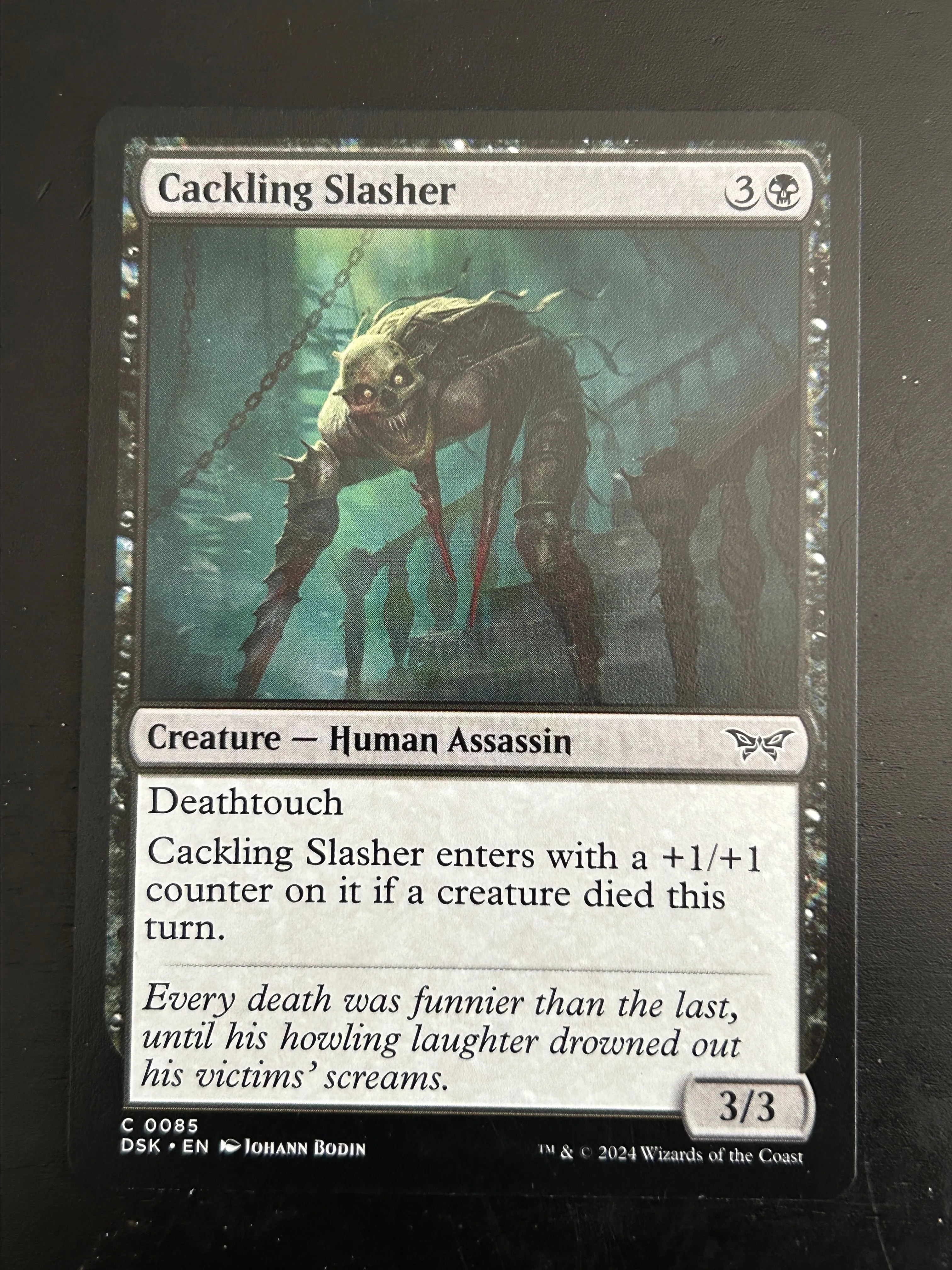 Product image for TCG - Cackling Slasher #85 Magic Duskbourn House of Horror