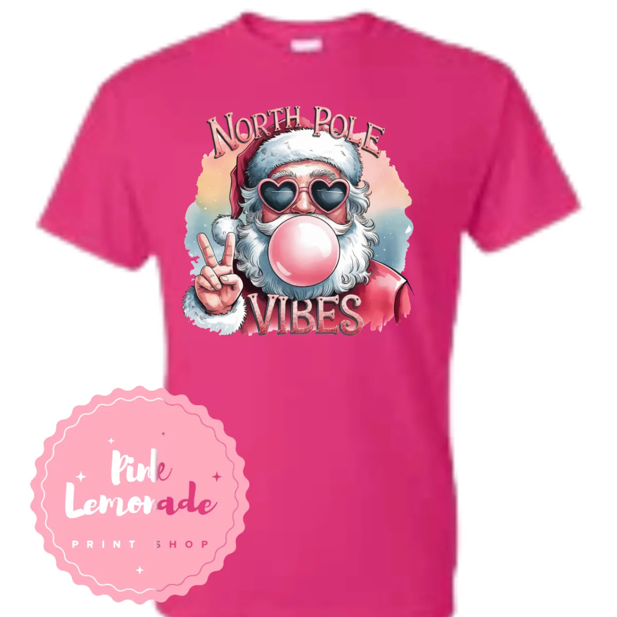 Product image for Santa Blowing Bubbles (Hot Pink)