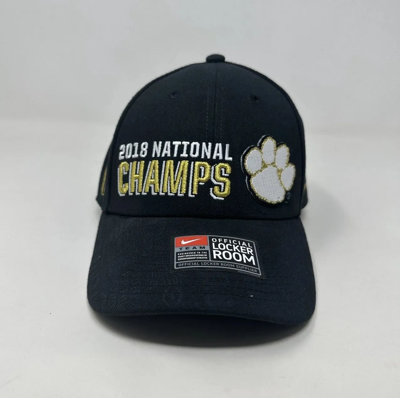 Product image for Clemson Tigers Hat Men Snapback Black Nike Adjustable Cap NCAA 2018 Champs