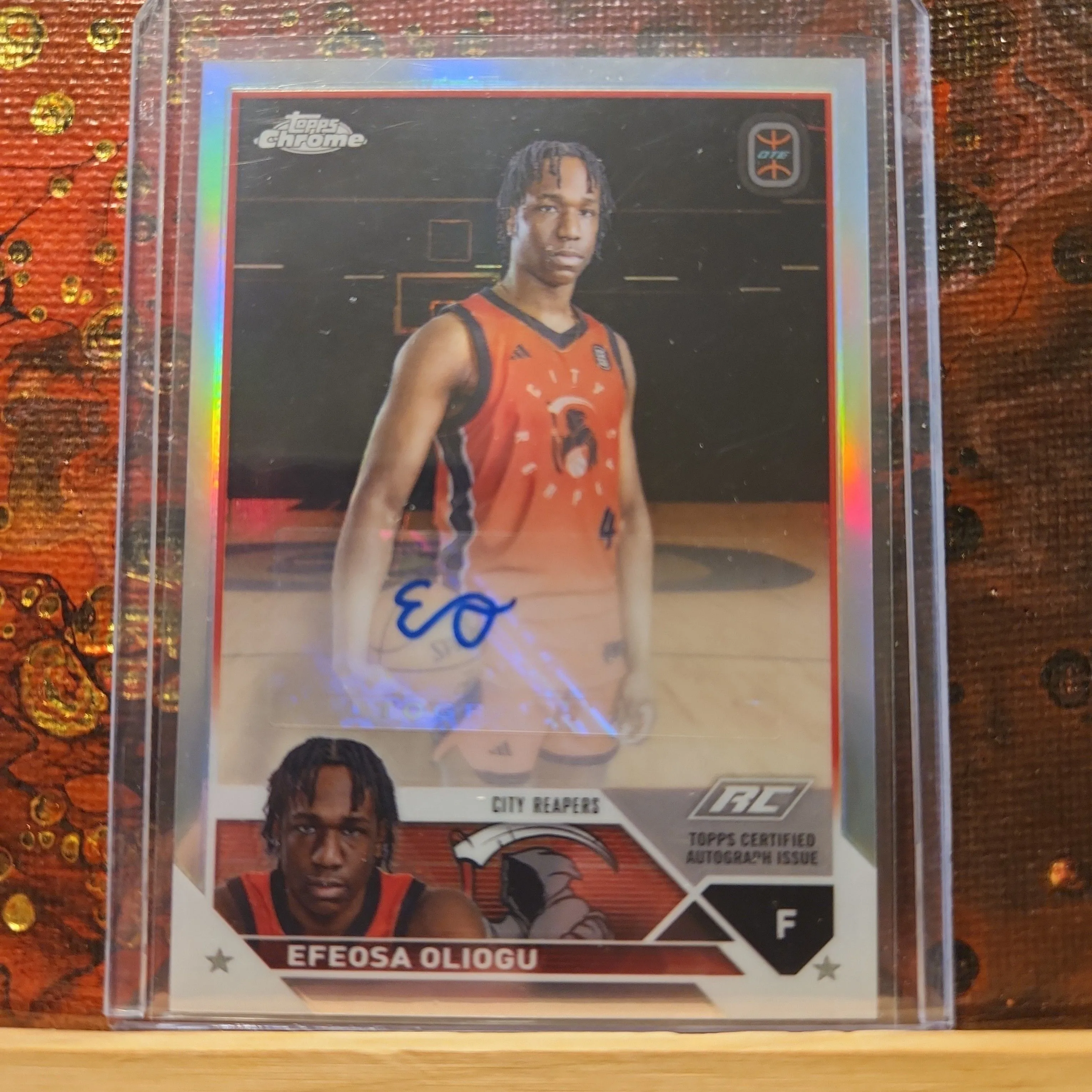 Product image for 2023-24 Topps Chrome OTE Efeosa Oliogu Auto