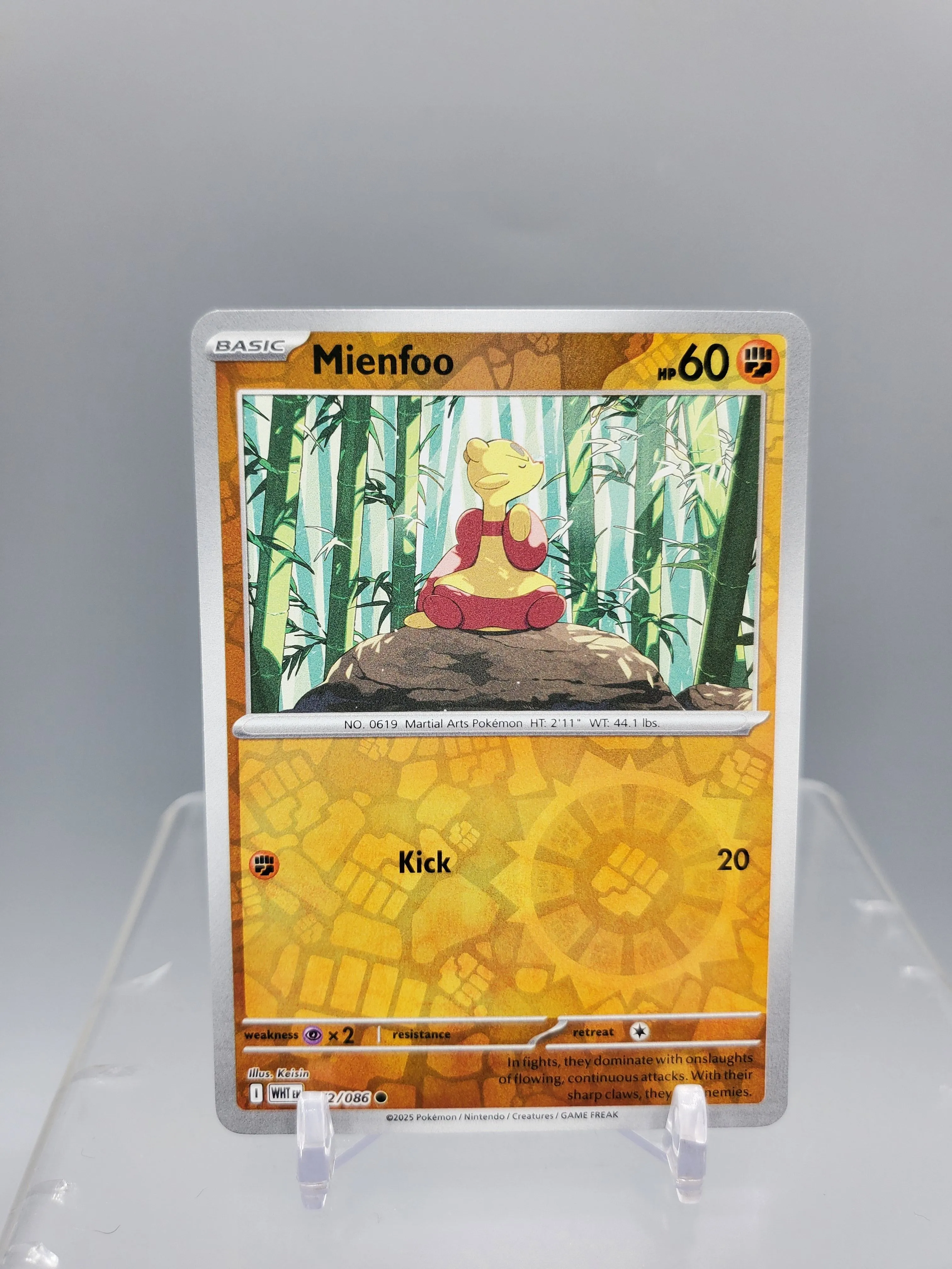 Pokemon TCG White Flare Series Mienfoo Reverse Holo Card  Whatnot: Shop,  Sell, Connect