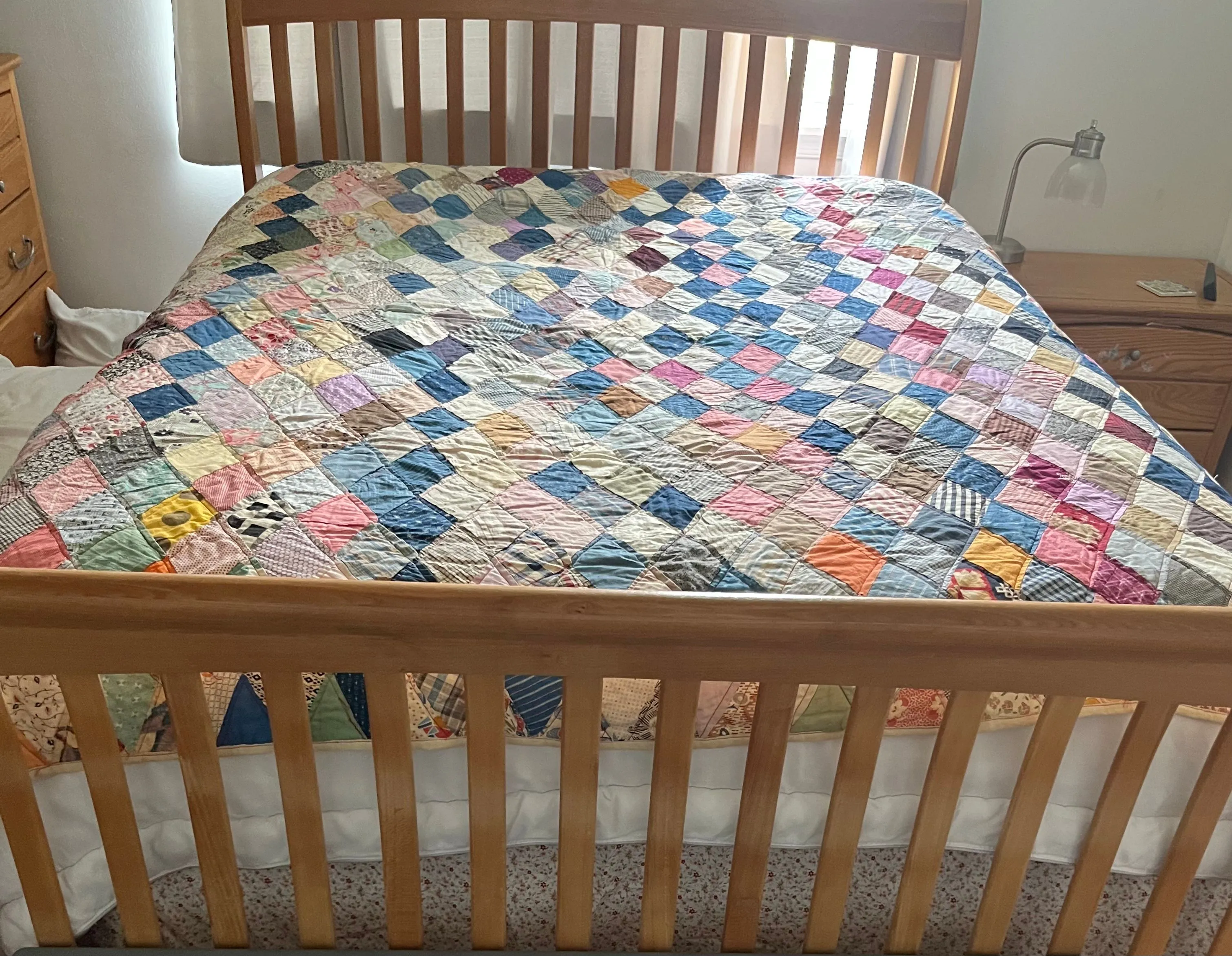 Product image for Vintage handmade patchwork quilt