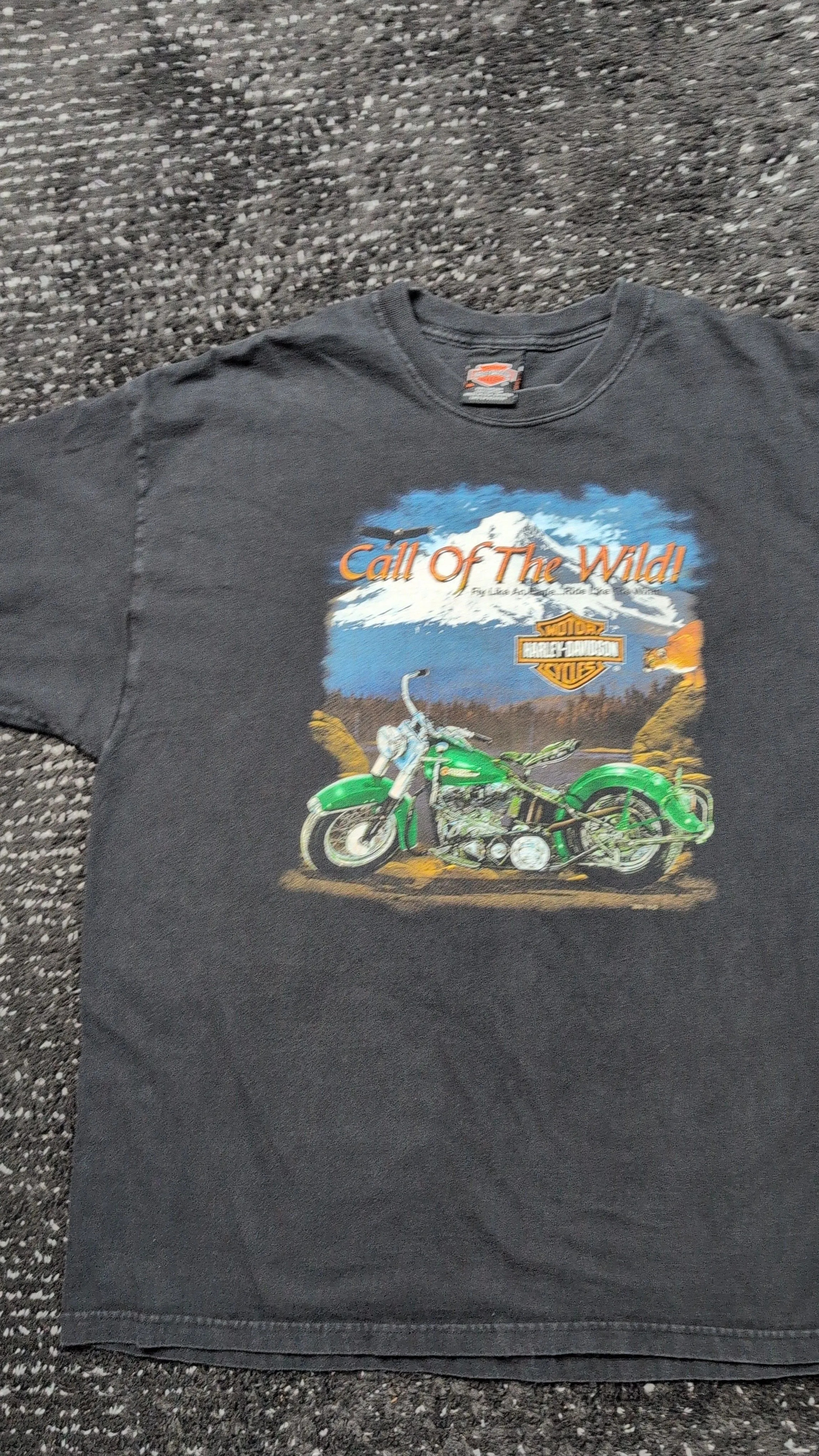 Product image for 2001 Harley Davidson Call of the Wild Prowler Biker Shirt XL