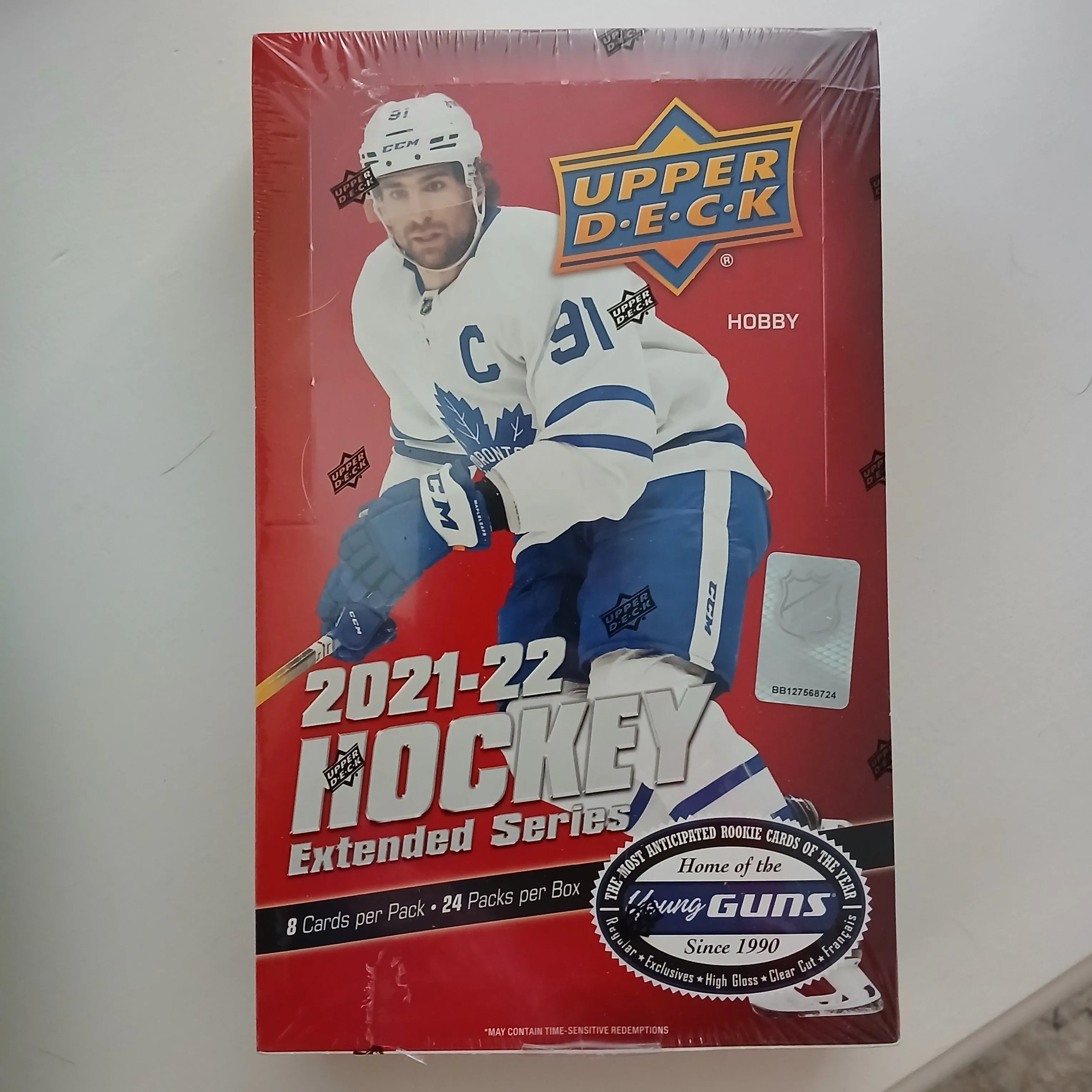 Product image for 2021-22 Upper Deck Extended Hobby Box - Ripped and Shipped No Base
