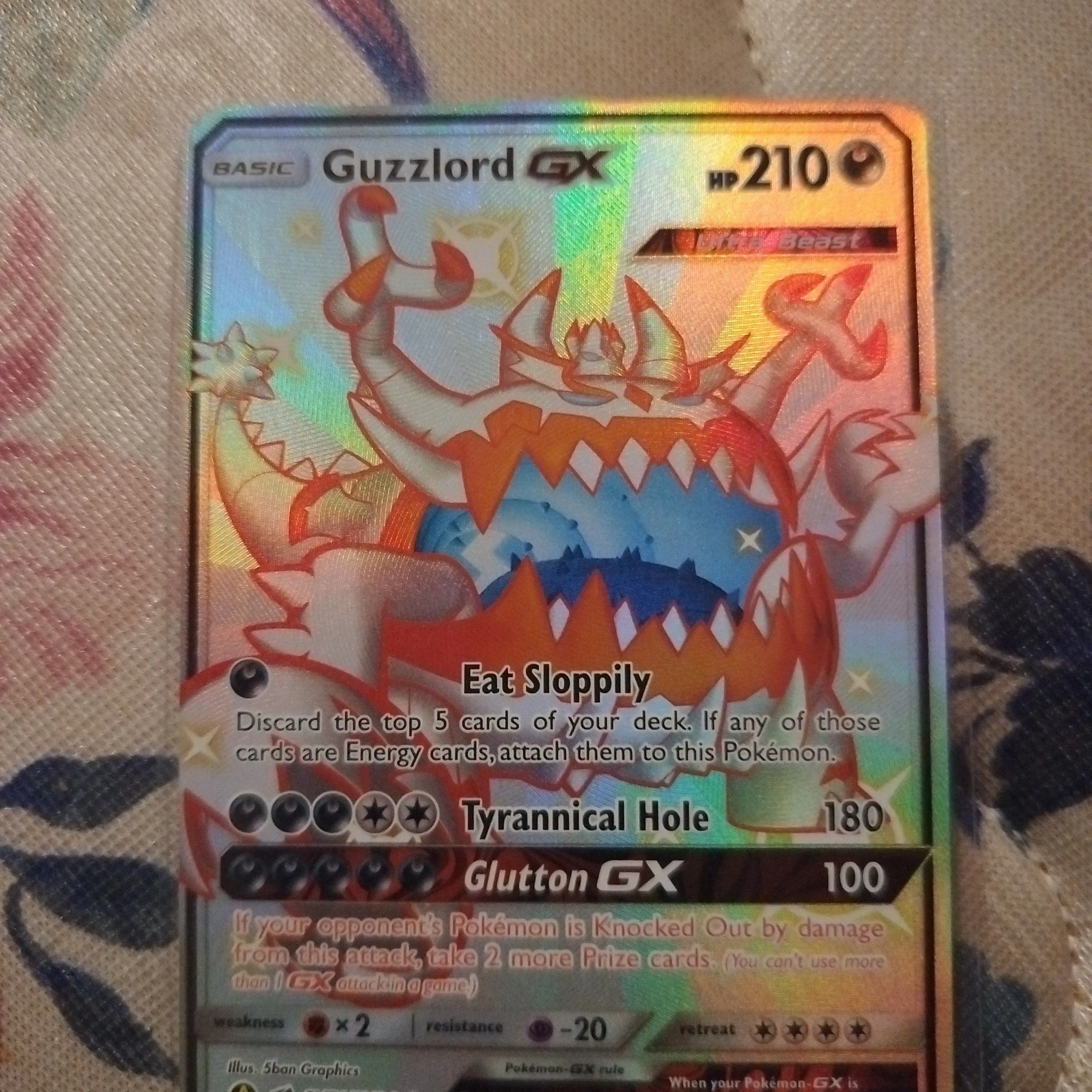 shiny guzzlord pokemon card Amazon.com: 25 Rare Pokemon Cards with 100 HP or Higher (Assorted Lot with  No Duplicates) (Original Version) : Toys & Games
