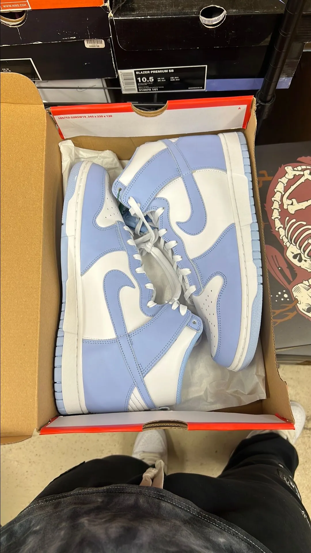 Product image for NIKE DUNK HIGH "ALUMINUM" SIZE 10M (11.5W) BRAND NEW