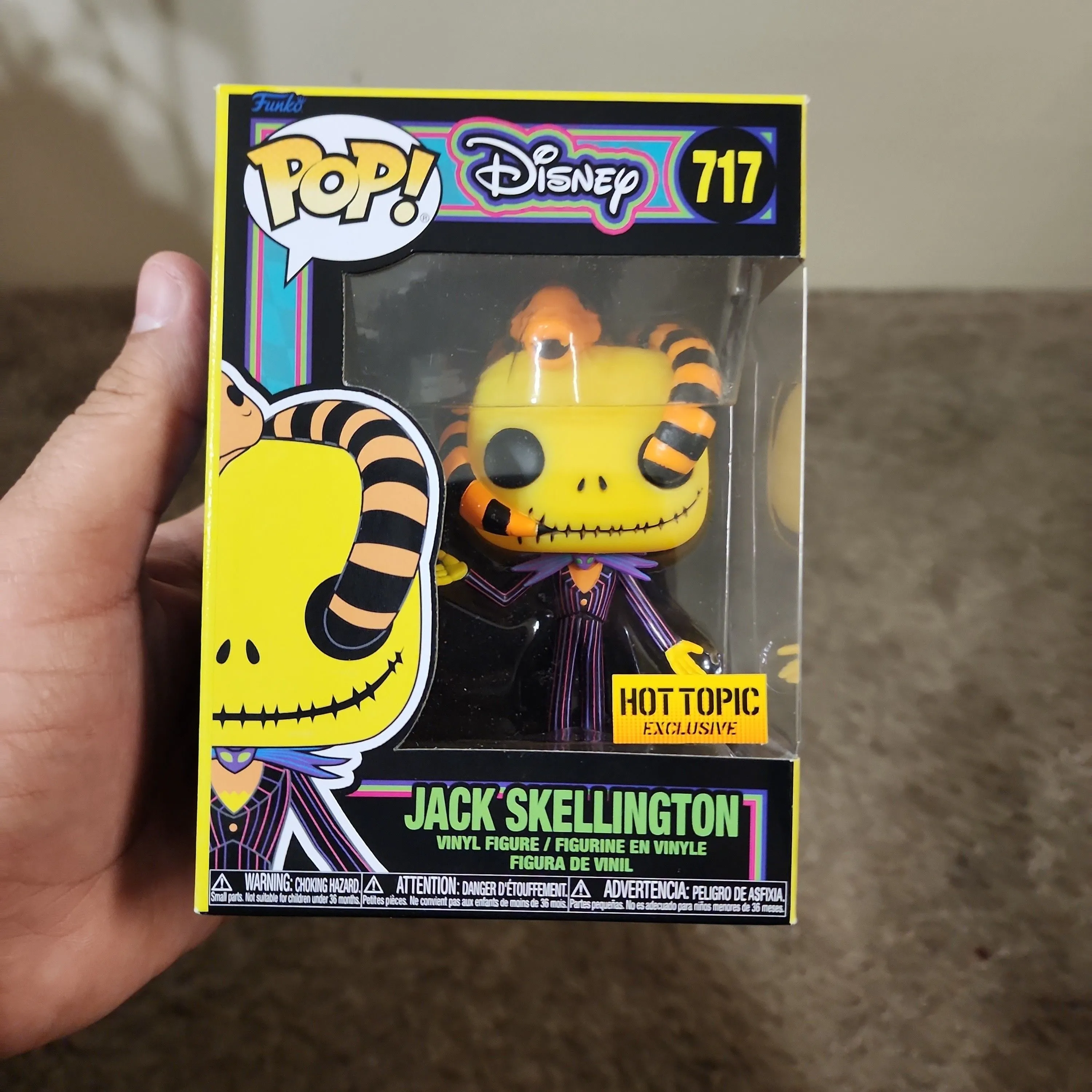 Product image for Jack Skellington with Snake (Blacklight)