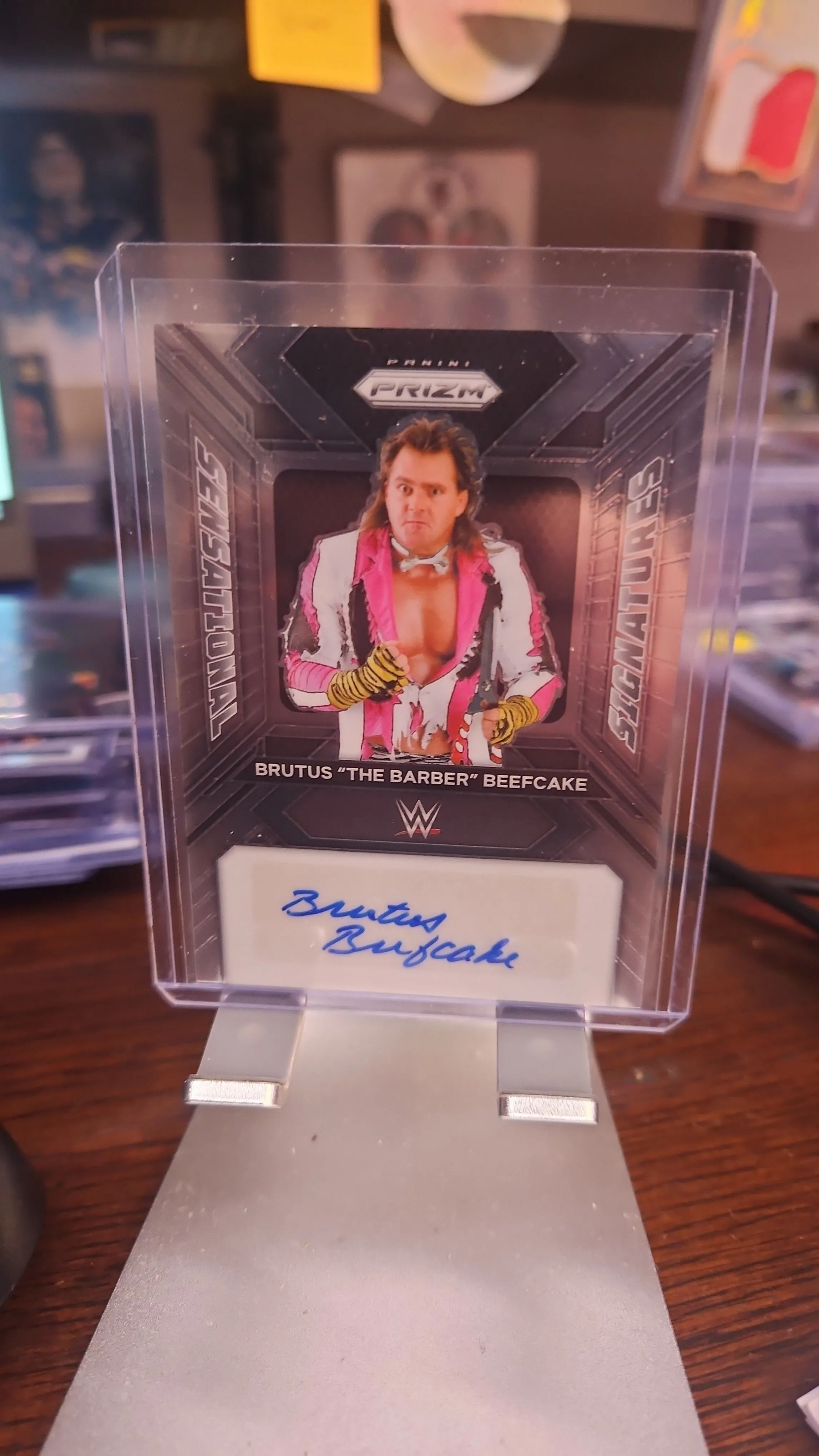 Product image for Brutus the Barber Beefcake Auto..2024 Prizm WWE.....Legend