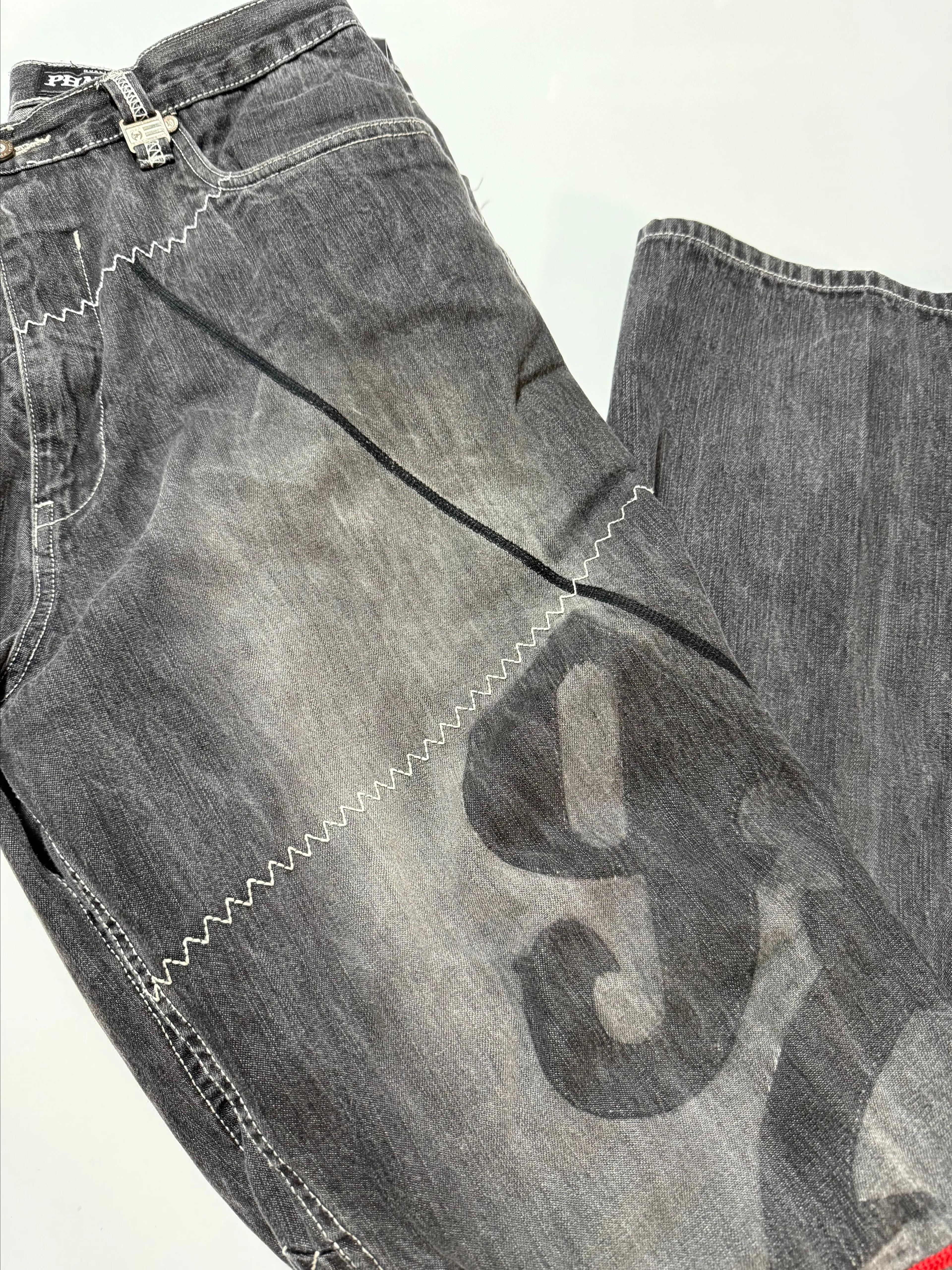 Product image for Y2K Phat Farm 92 Faded baggy black jeans
