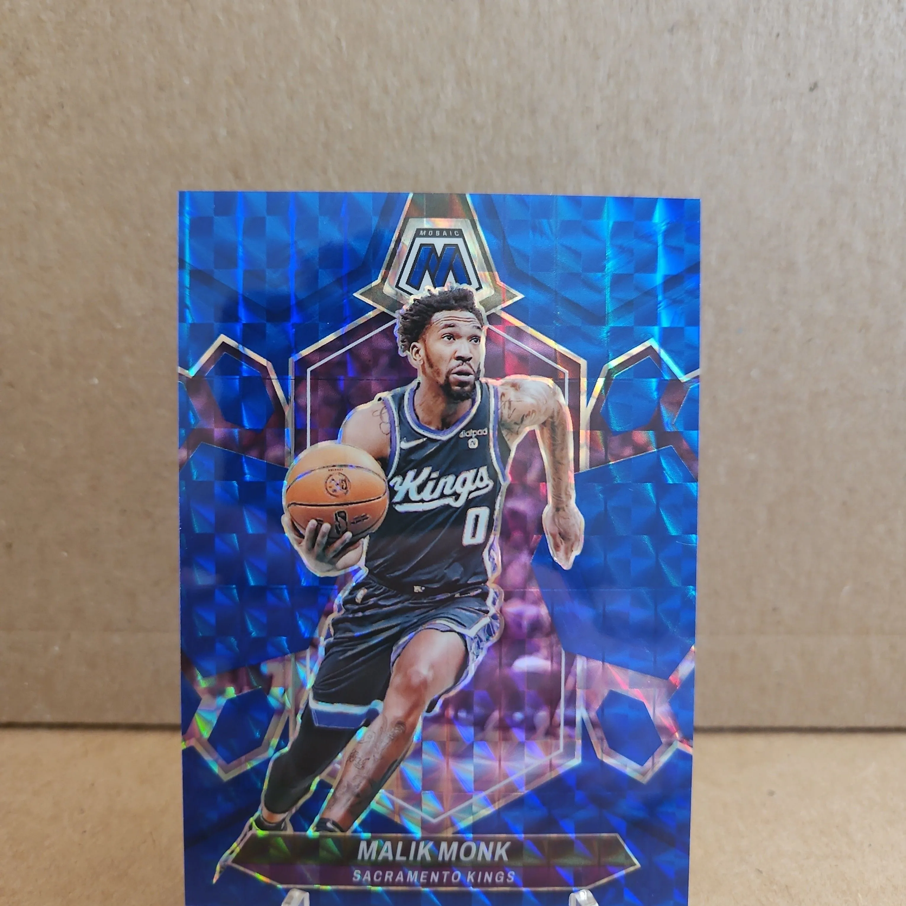 Product image for 2023-24 Panini Mosaic - Blue Mosaic #39 Malik Monk /199