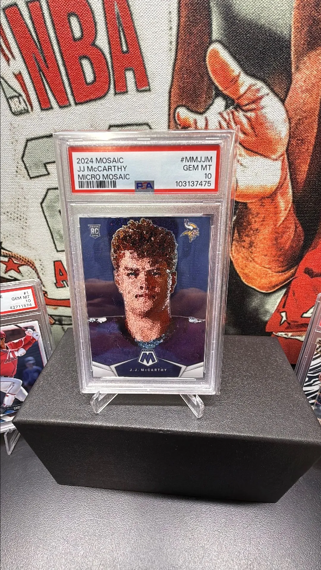 Product image for JJ McCarthy rookie micro mosaic Psa 10