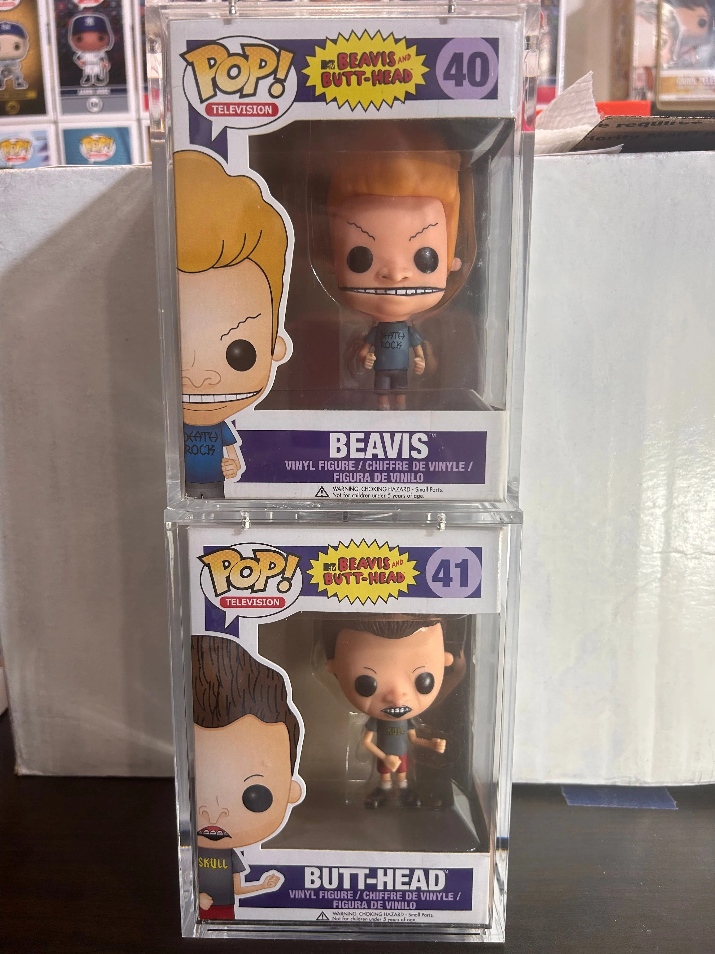 Product image for Beavis and Butt-Head Television Funko Pop 40 & 41 With Pop Shield Armors