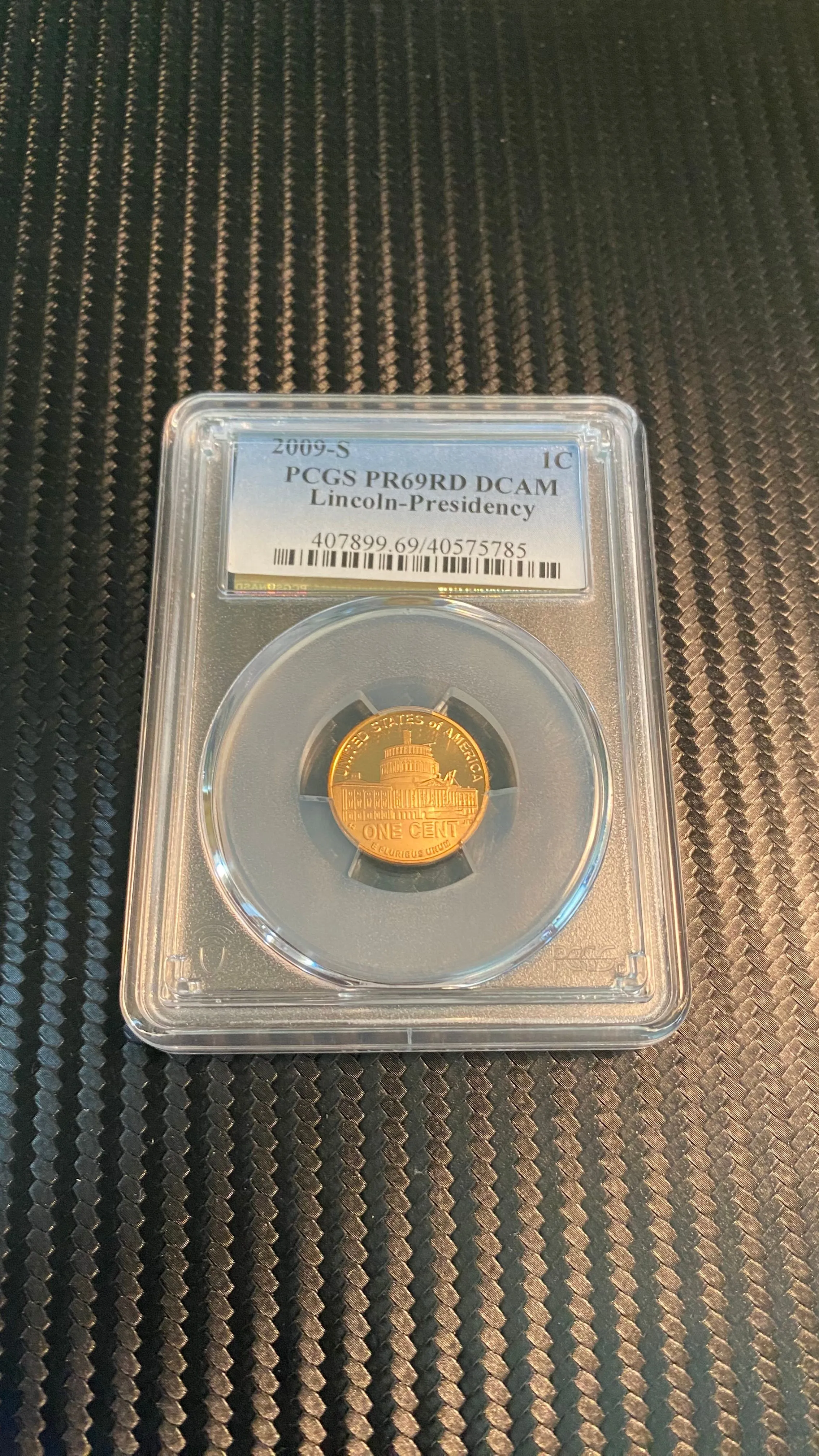Product image for 2009-S LINCOLN-PRESIDENCY CENT PCGS MPR69RD DCAM