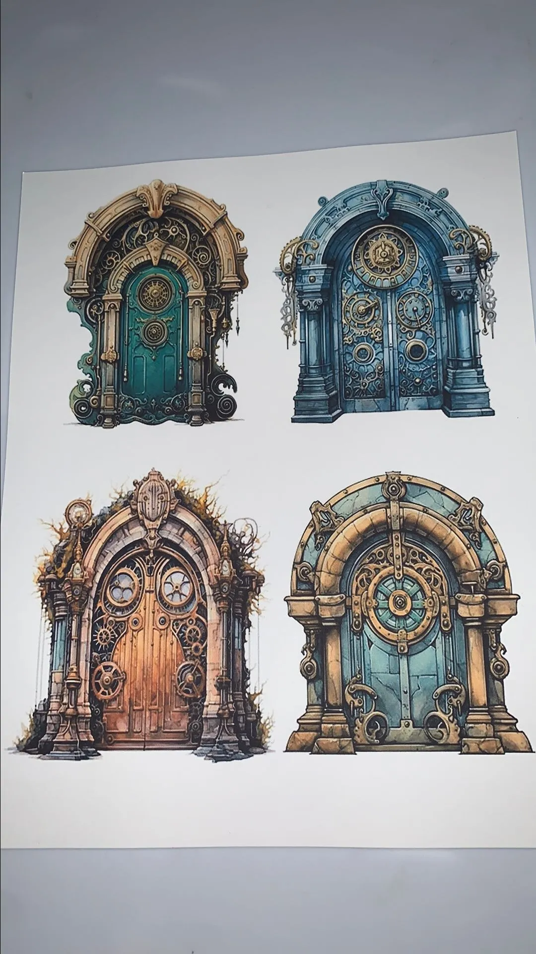 Product image for Steam Punk Door Printable