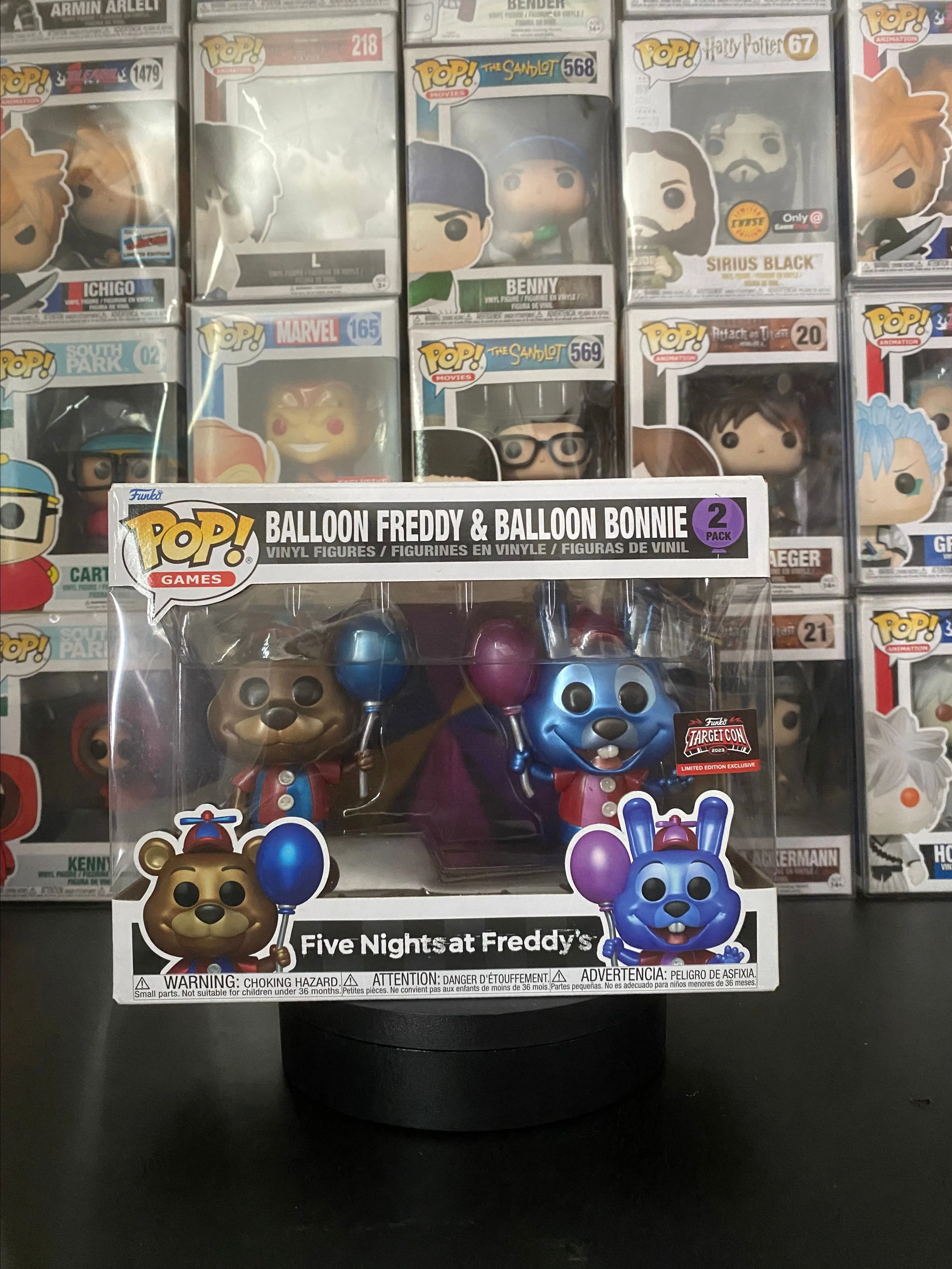 Product image for Balloon Freddy & Balloon Bonnie 2 Pack (FNAF