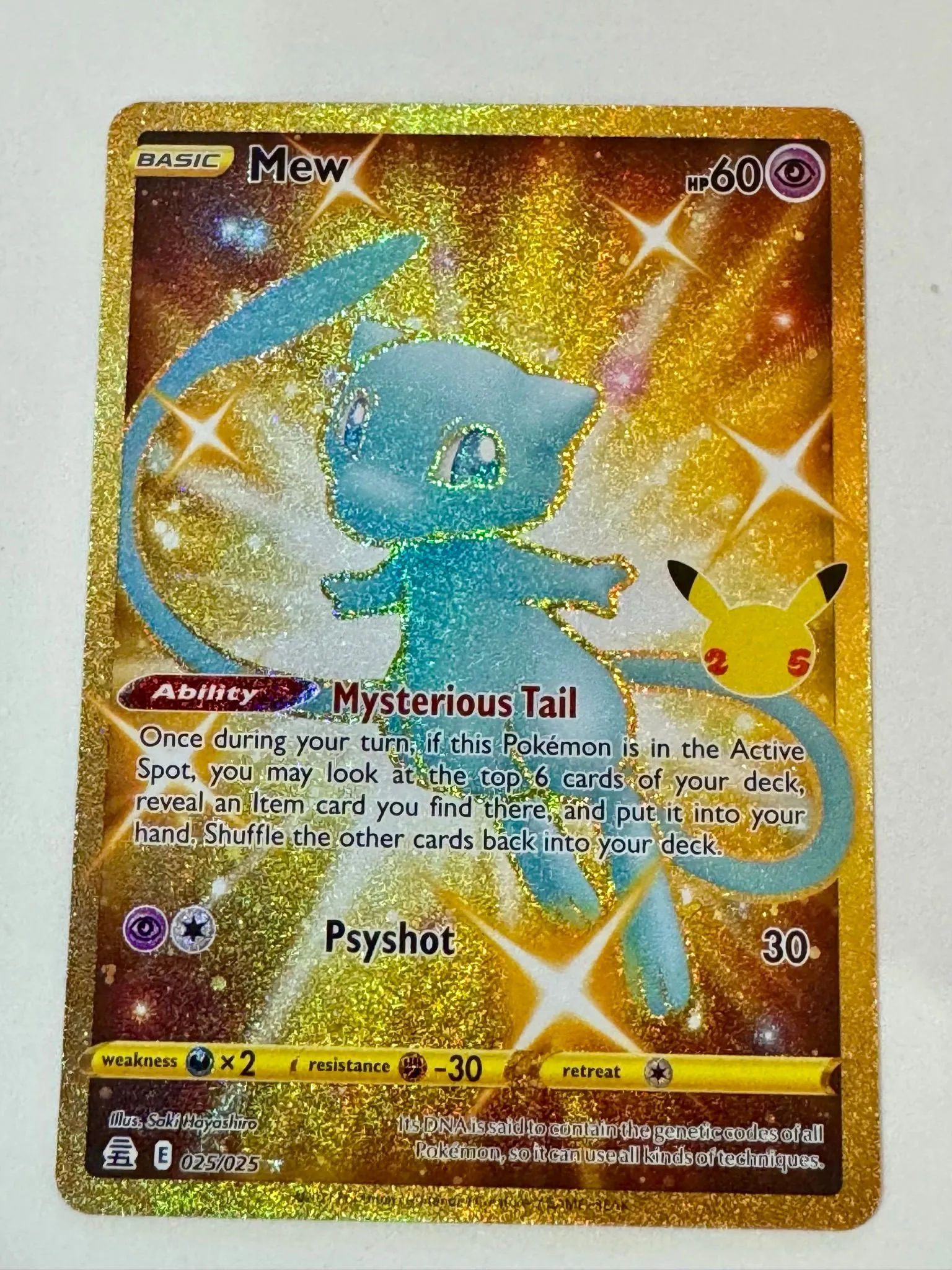 Secret Rare Gold Mew Pokmon card from the Celebrations set  Whatnot:  Shop, Sell, Connect