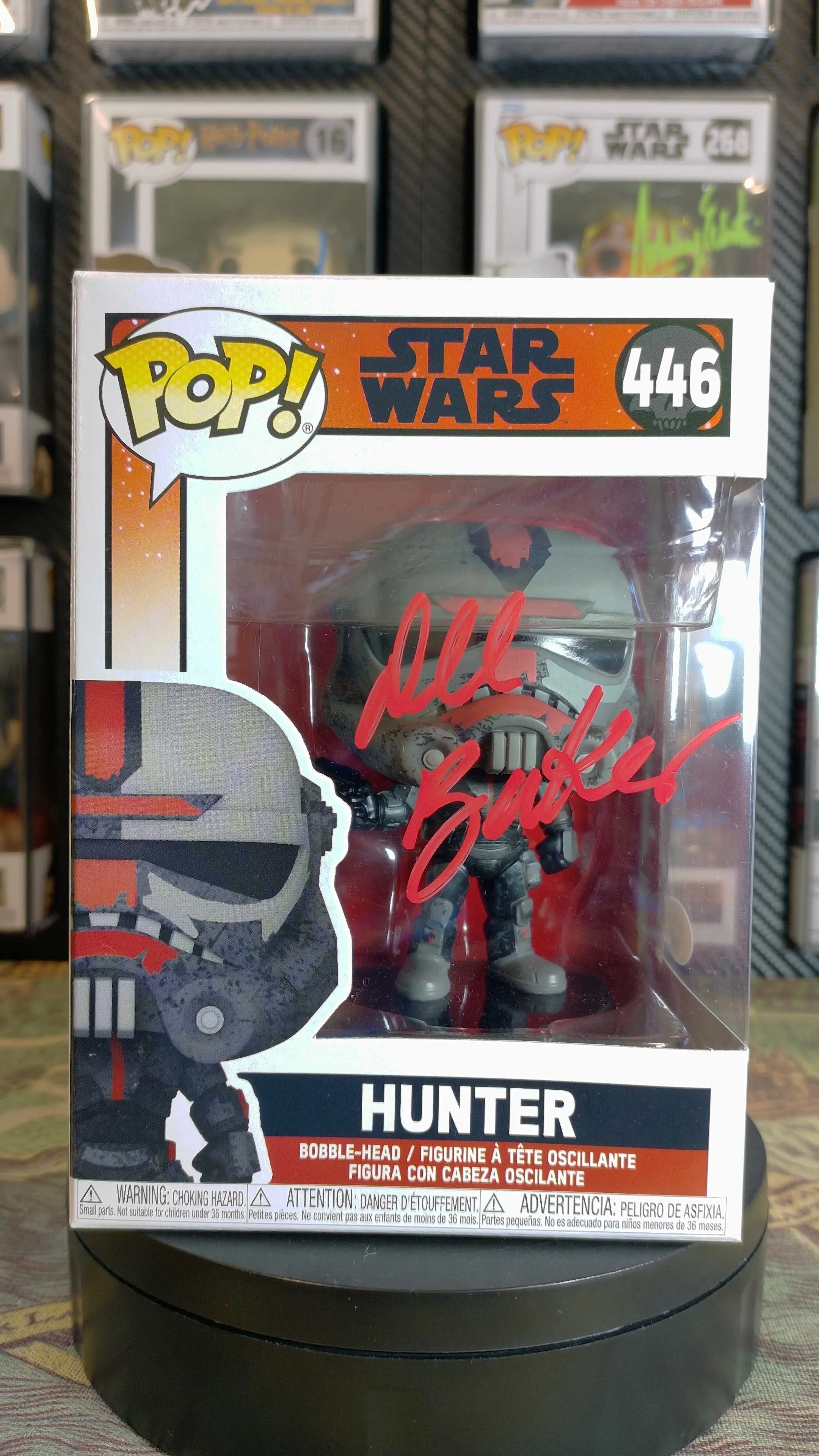 Product image for Signed Pop! - Star Wars - 446 Hunter