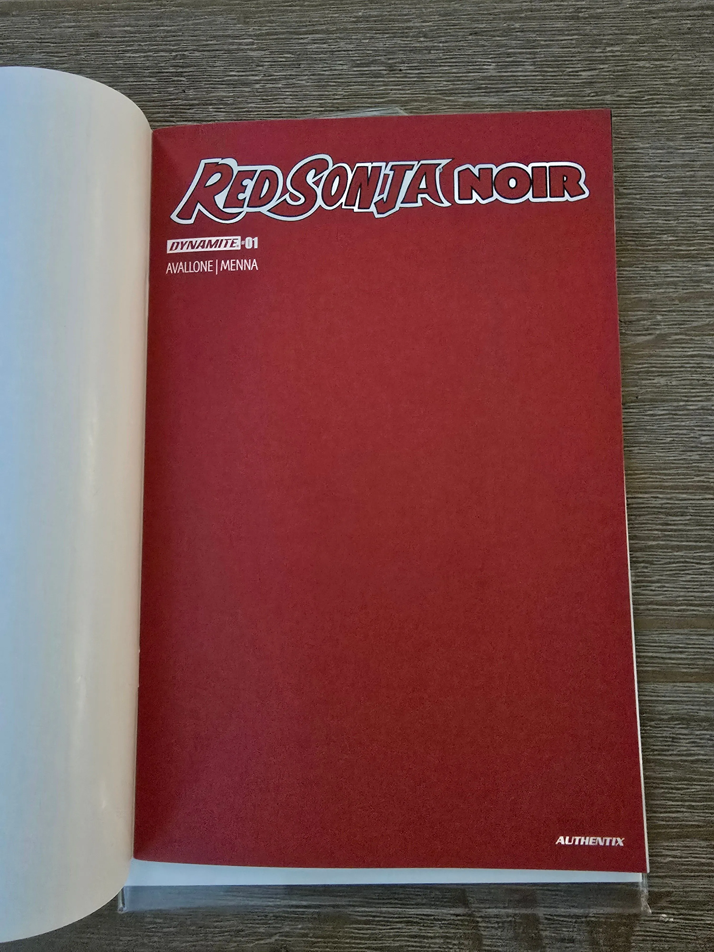Product image for Red Sonja Noir #1 Red Blank Sketch Cover 
