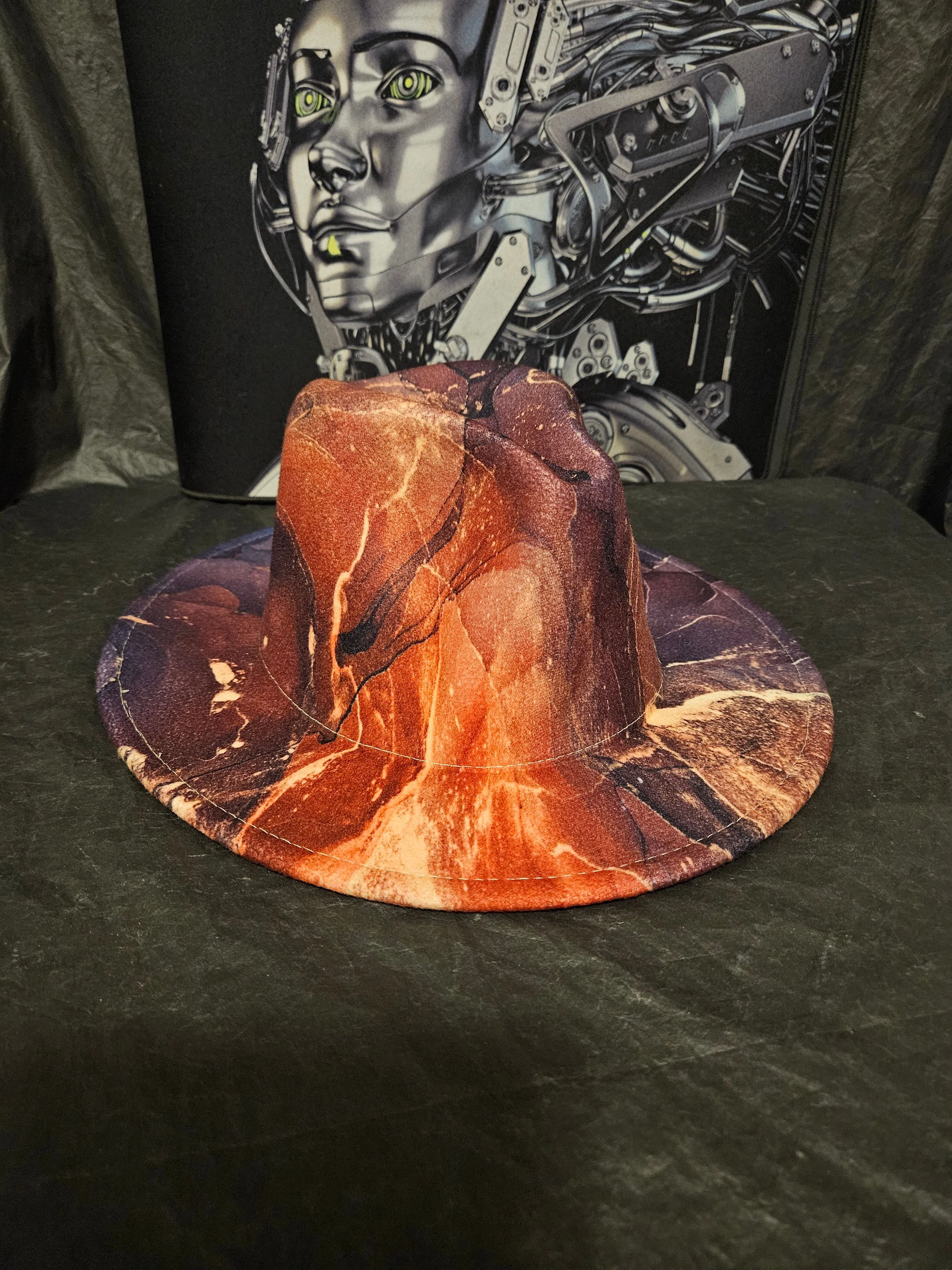 Product image for Multicolor mesh Fedora, hat / unisex 