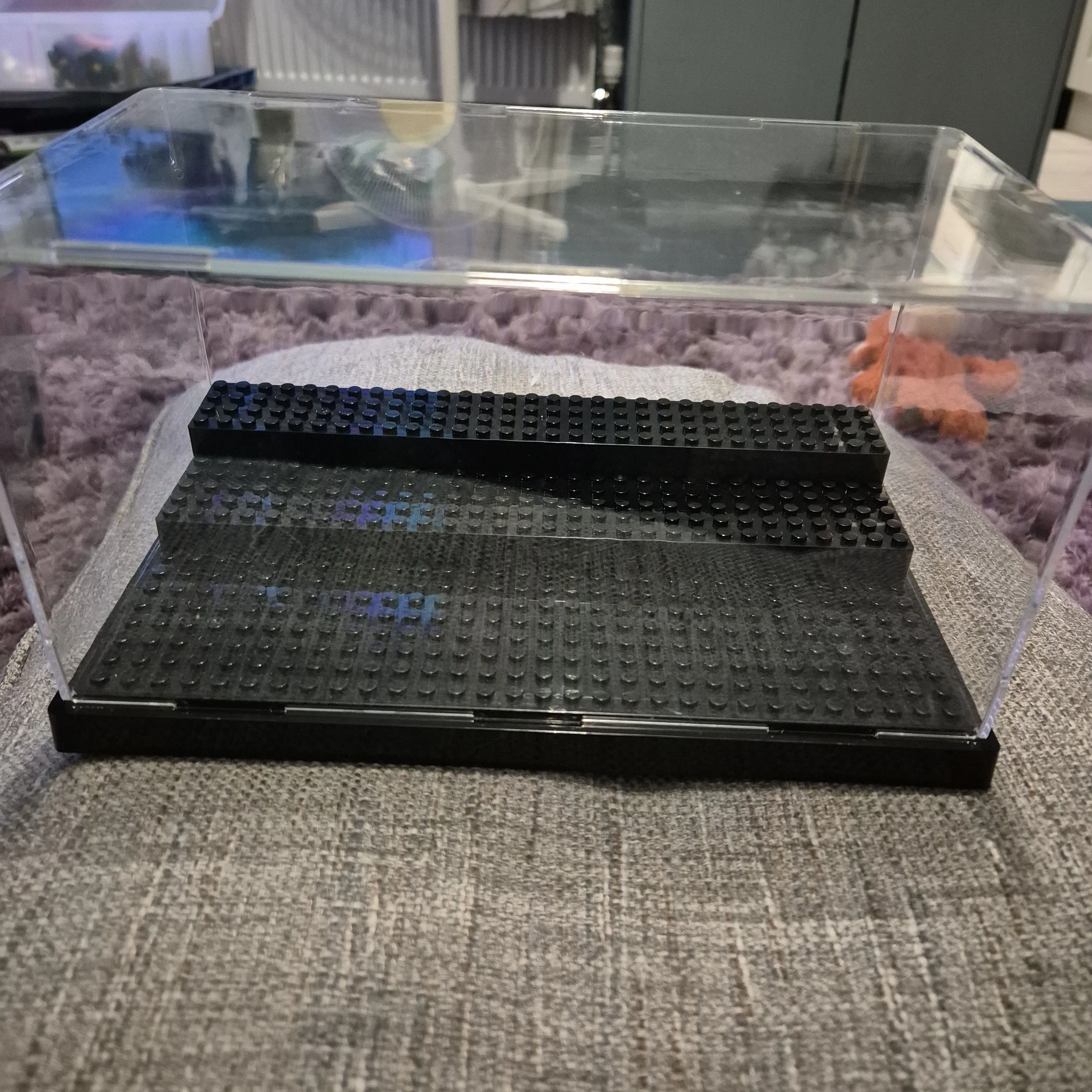 Product image for 3 Tier Minifigure Display Case - Black Base
