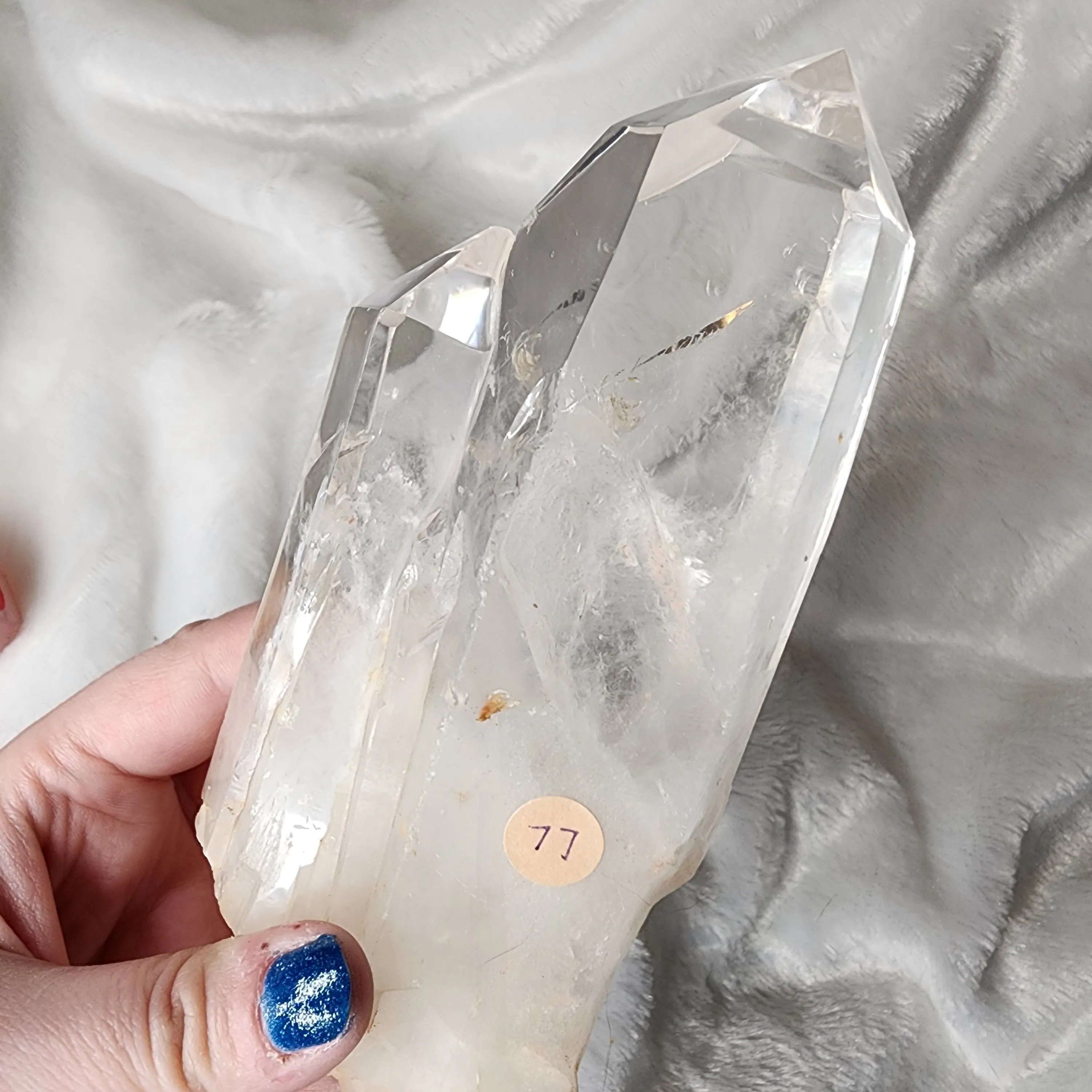 Product image for Large clear quartz double point