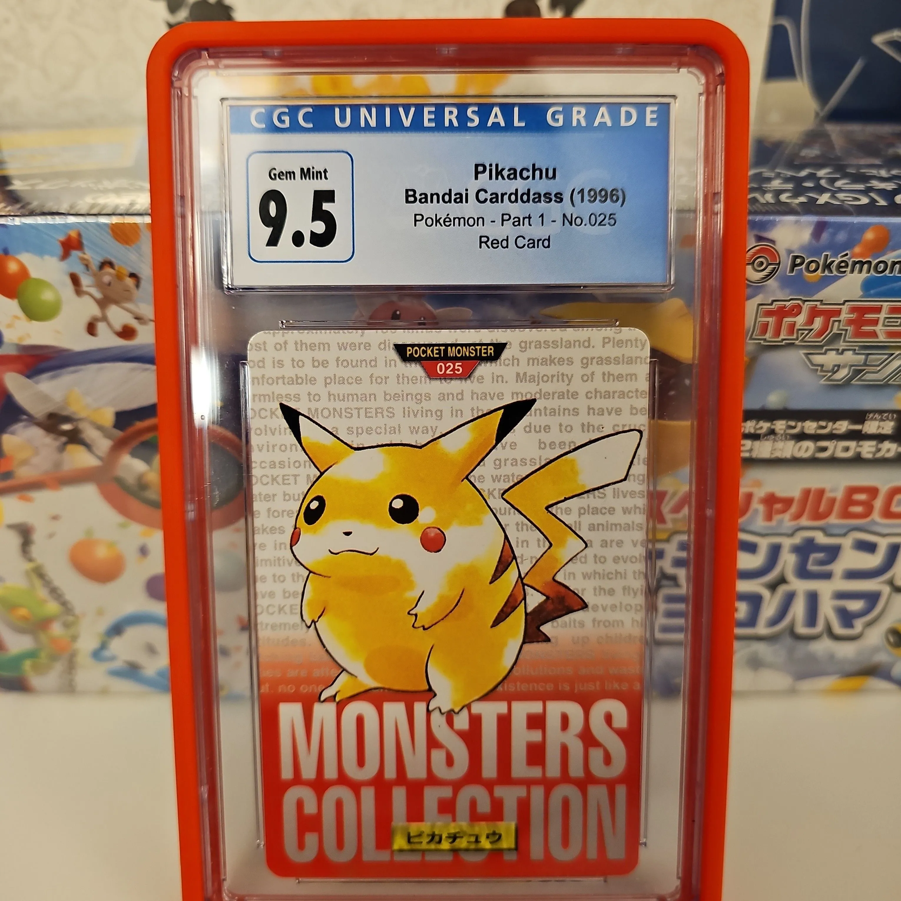 pikachu and red pokemon card Pokémon Card Game PROMO 120/SV-P Pikachu