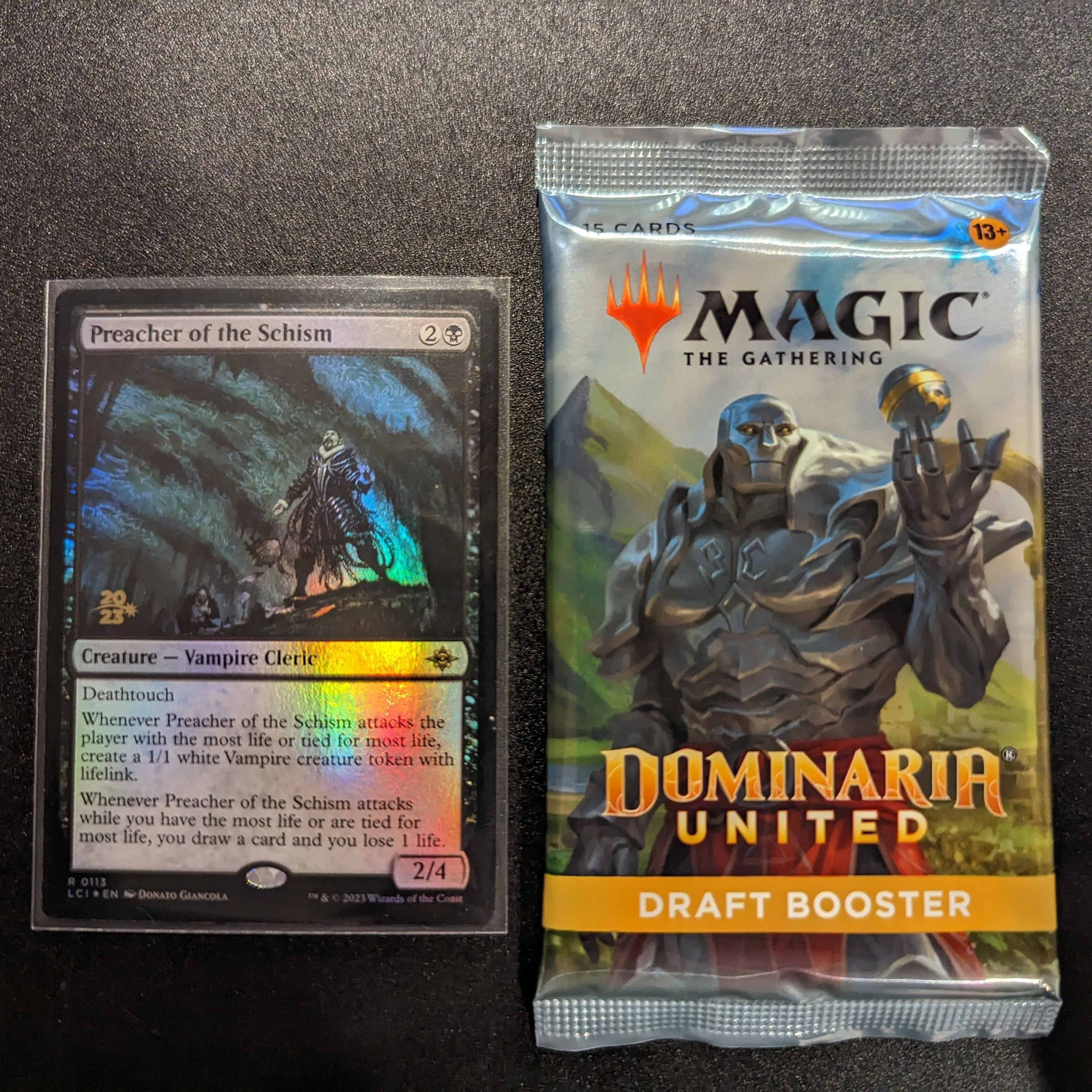 Product image for Prerelease Preacher of the Schism and Dominaria United Draft Booster