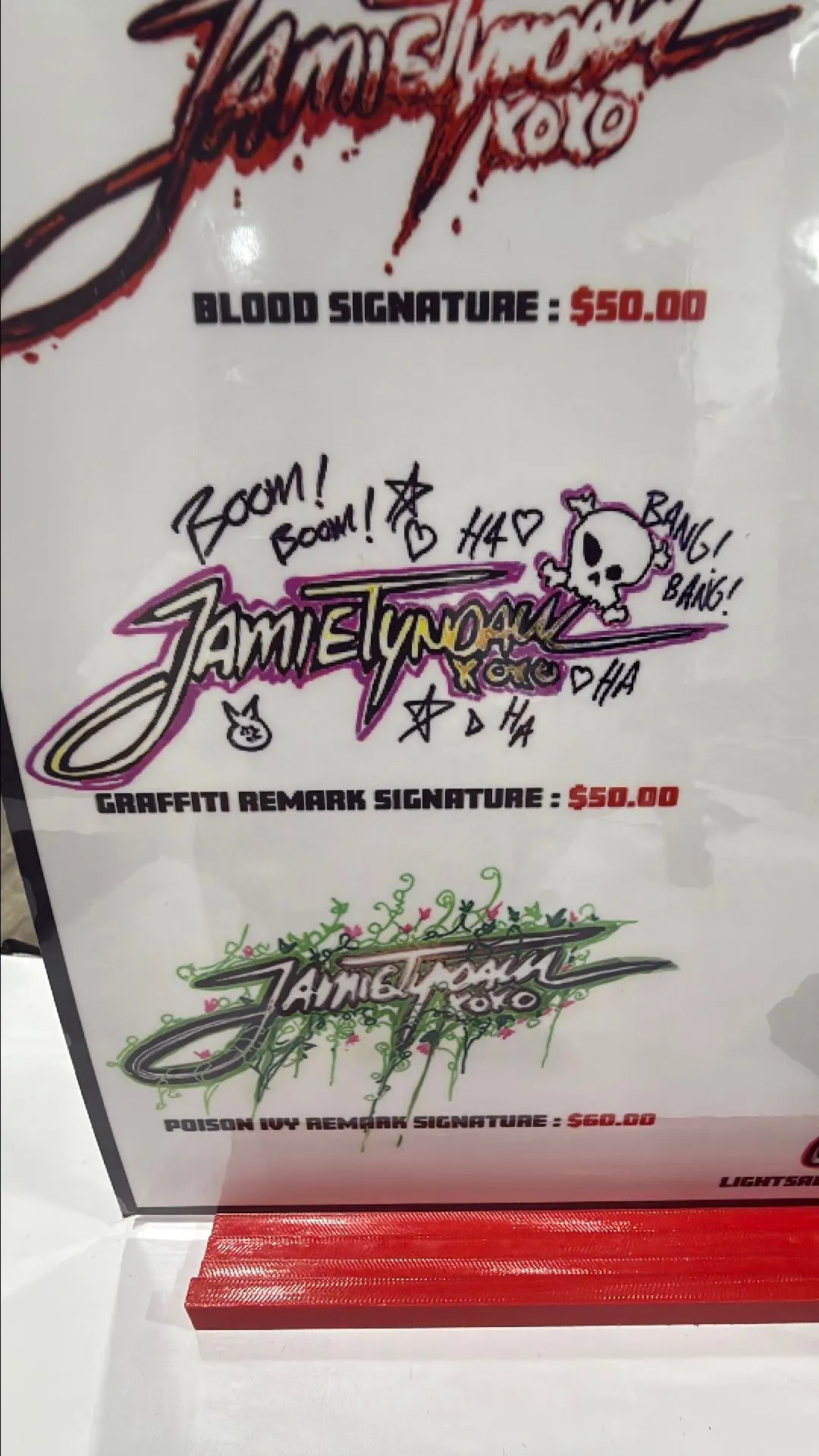 Product image for graffiti remark signature
