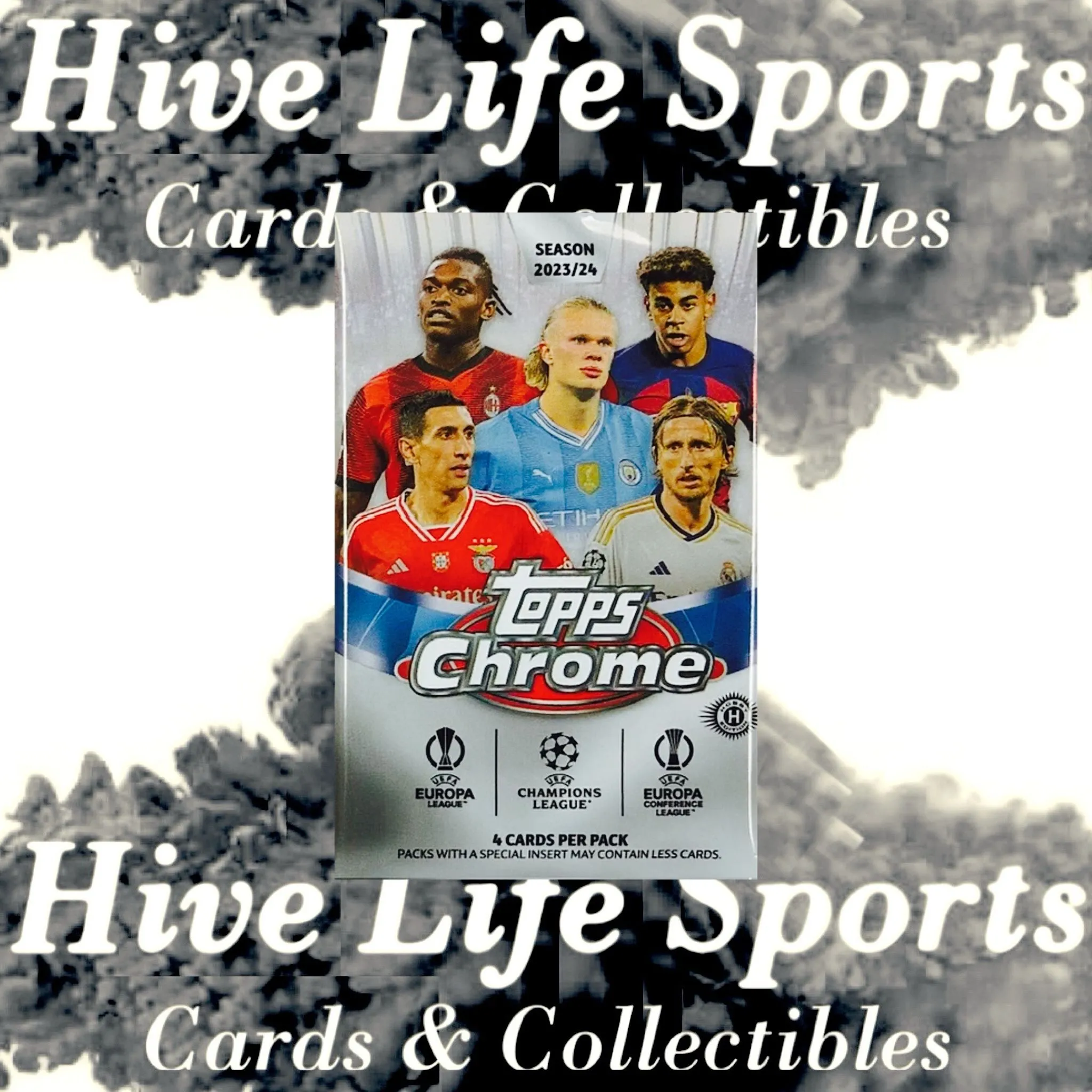 Product image for *1 Hobby Pack 23-24 Topps Chrome UEFA