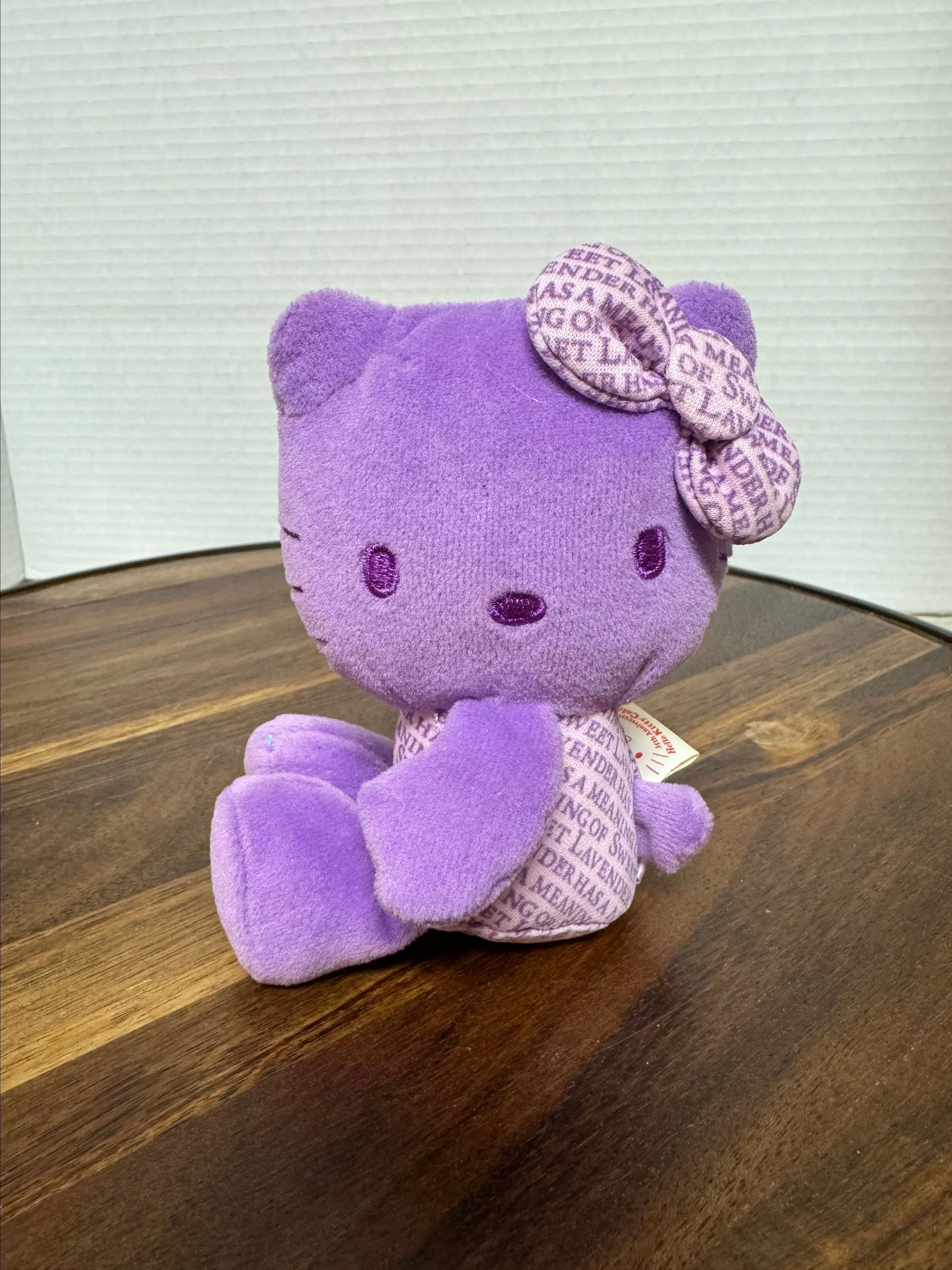Product image for Hello Kitty lavender has a meaning 6 inch plush