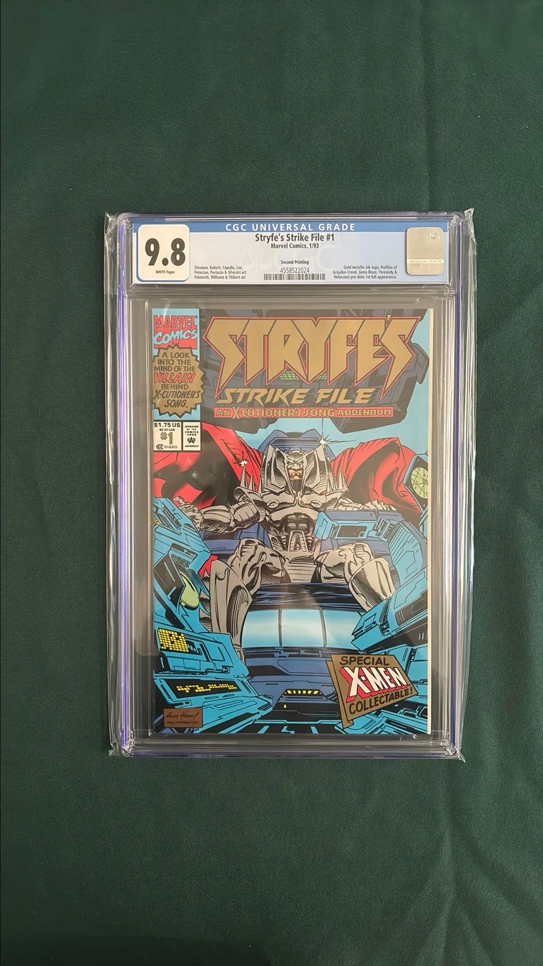 Product image for Stryfe's Strike File #1 - Second Printing CGC 9.8