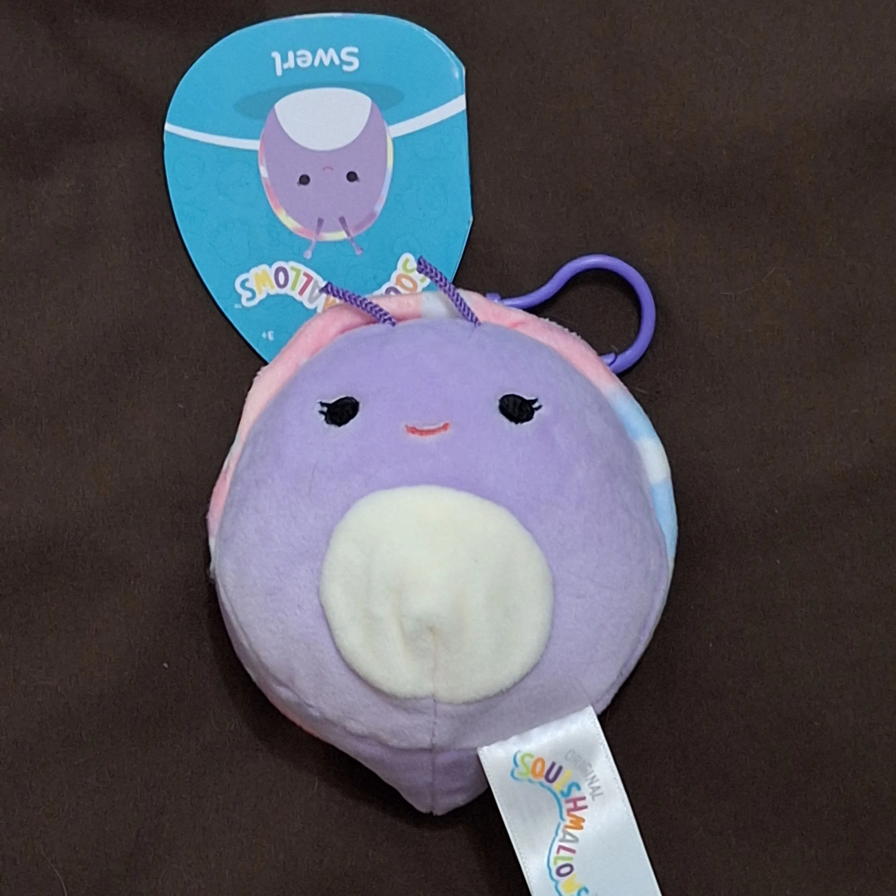 Product image for Squishmallow Clip Swerl