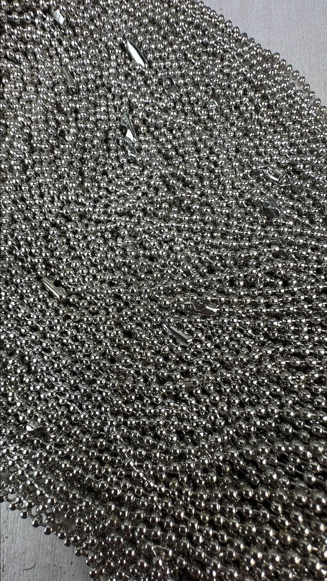 Product image for 100 pc Silver Tone Ball Chain 24"