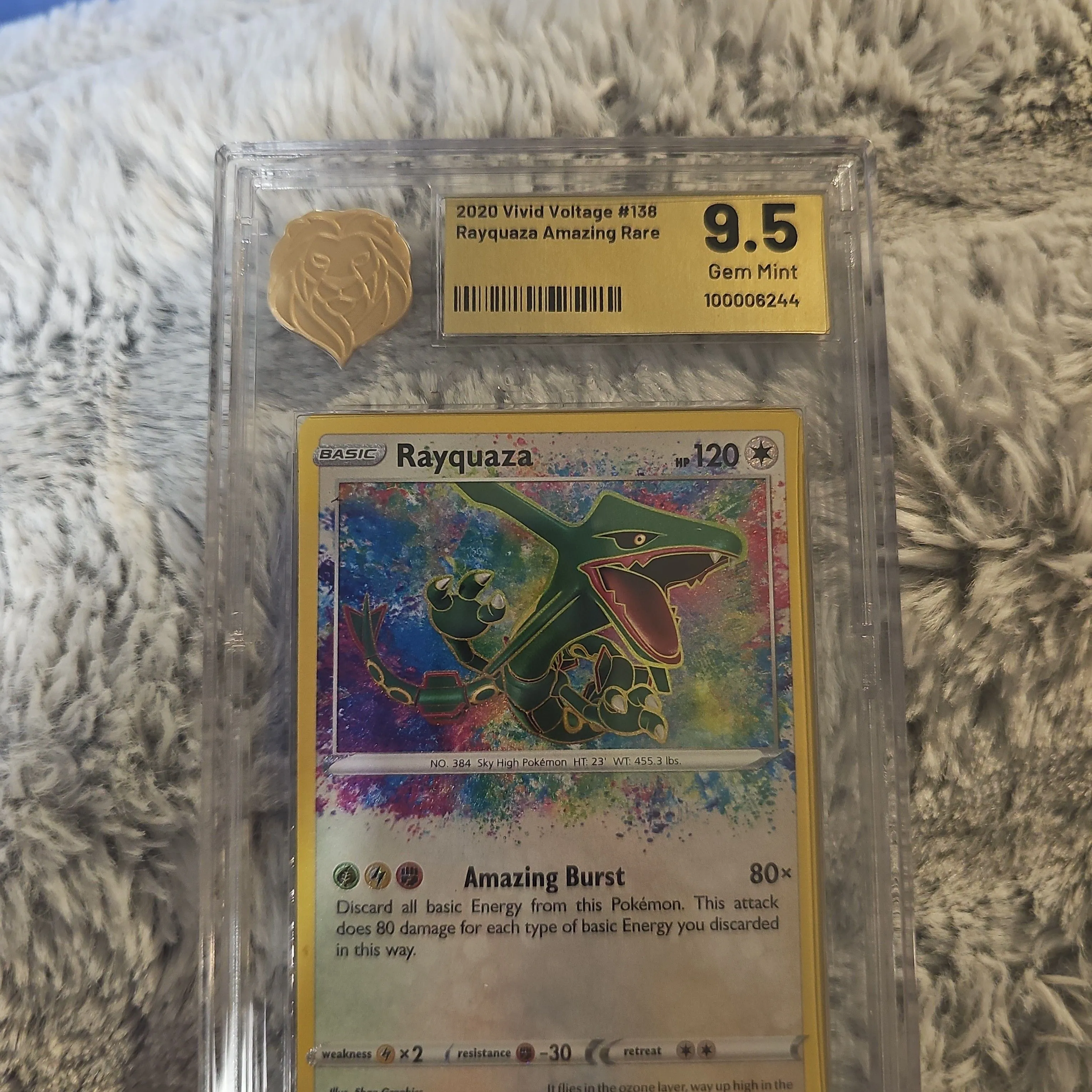 Rayquaza Pokemon 2020 Vivid Voltage #138 Amazing Rare 9.5 Gem Mint   Whatnot: Shop, Sell, Connect