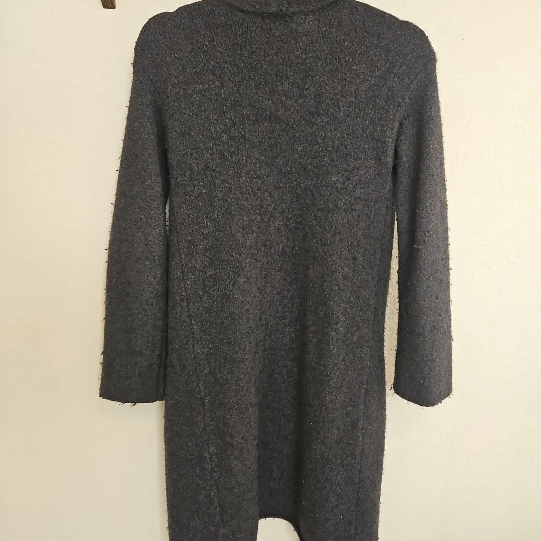 Anthropologie Sleeping On Snow Thornton Longline Cardigan Black
